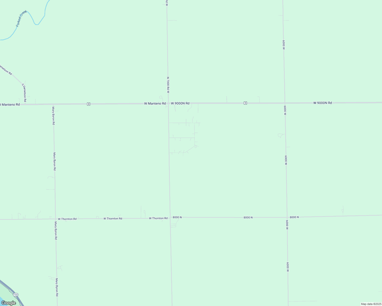 map of restaurants, bars, coffee shops, grocery stores, and more near 8615 Levis Turn in Manteno