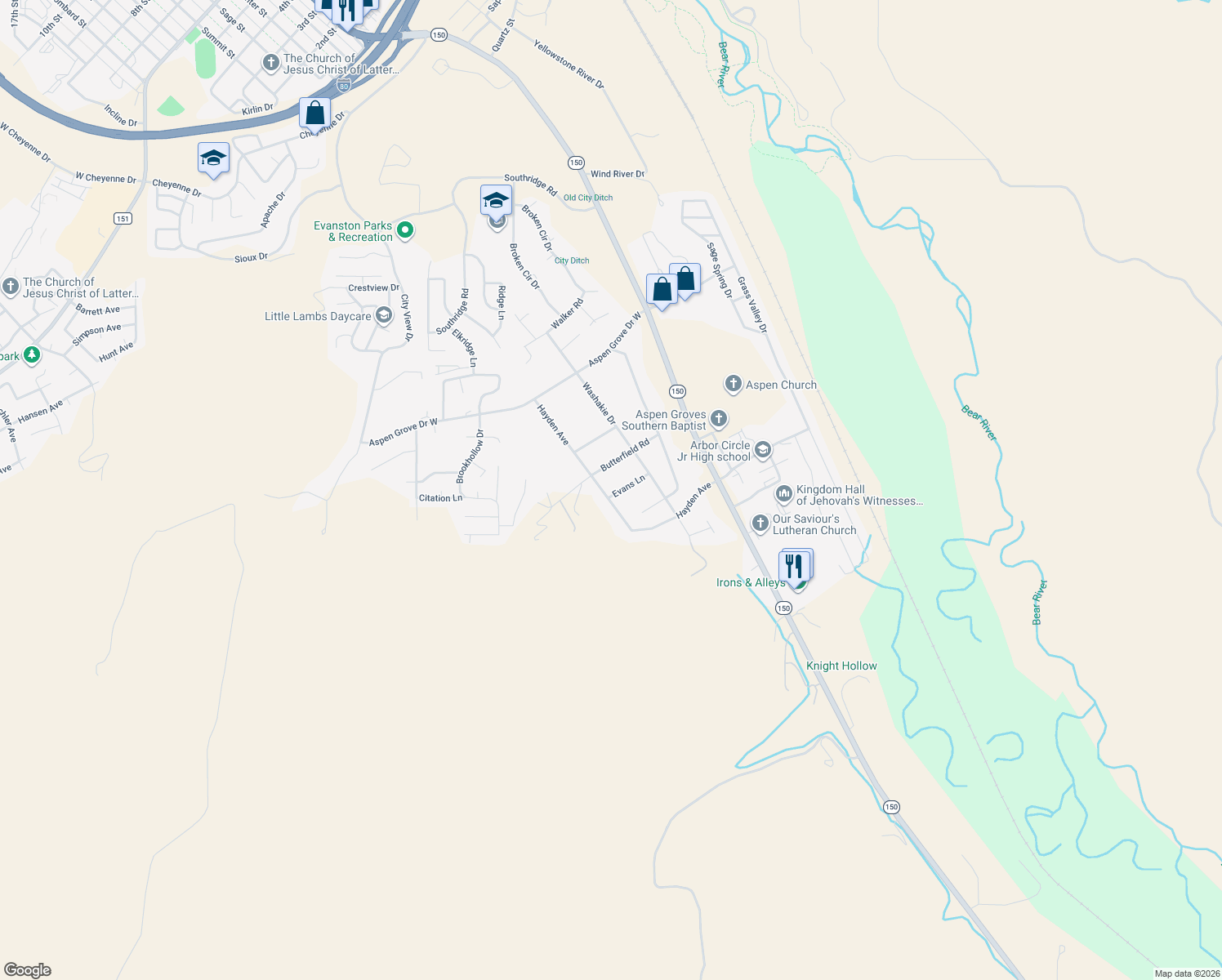 map of restaurants, bars, coffee shops, grocery stores, and more near 214 Hayden Avenue in Evanston