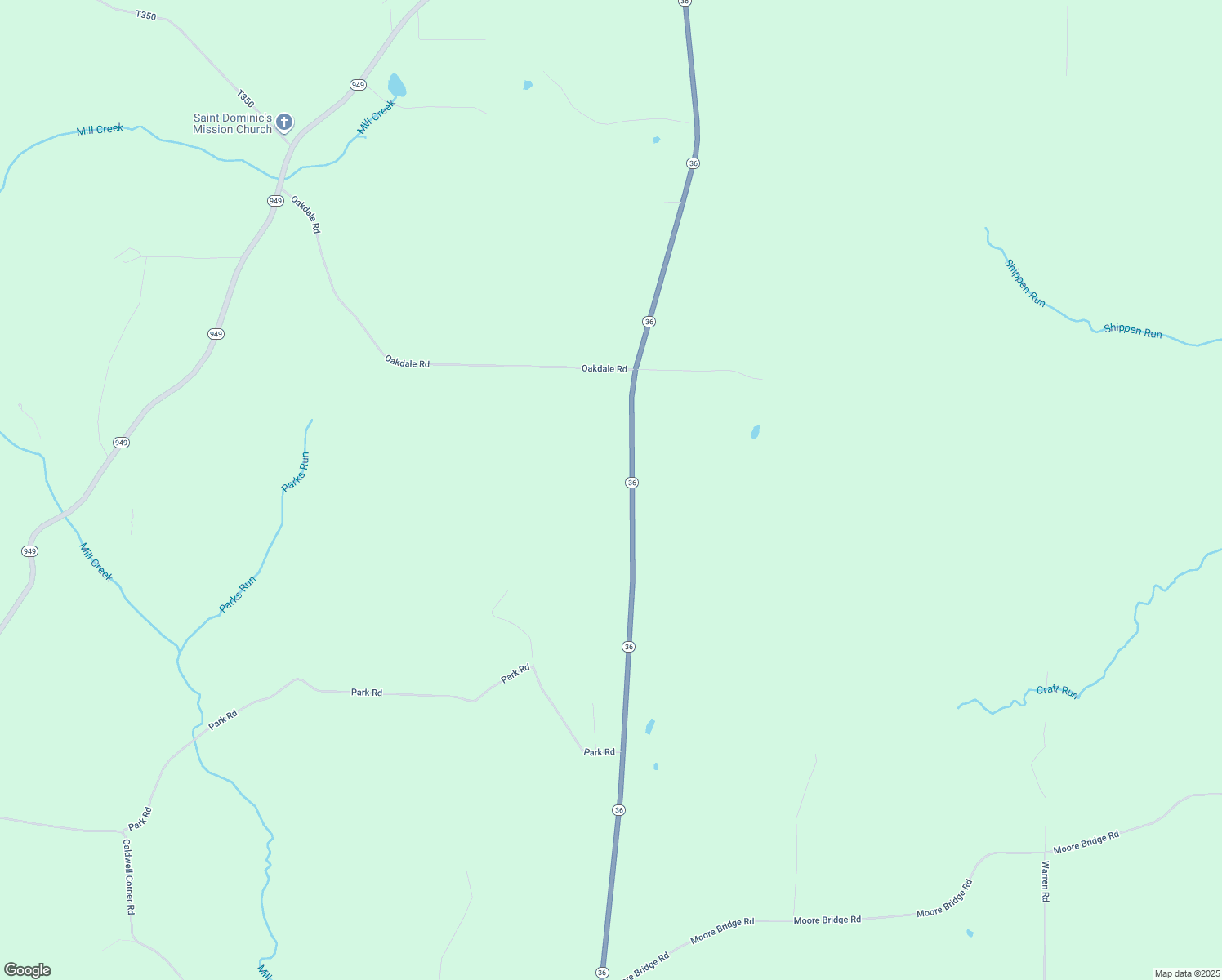 map of restaurants, bars, coffee shops, grocery stores, and more near 6621 Highway 36 in Sigel