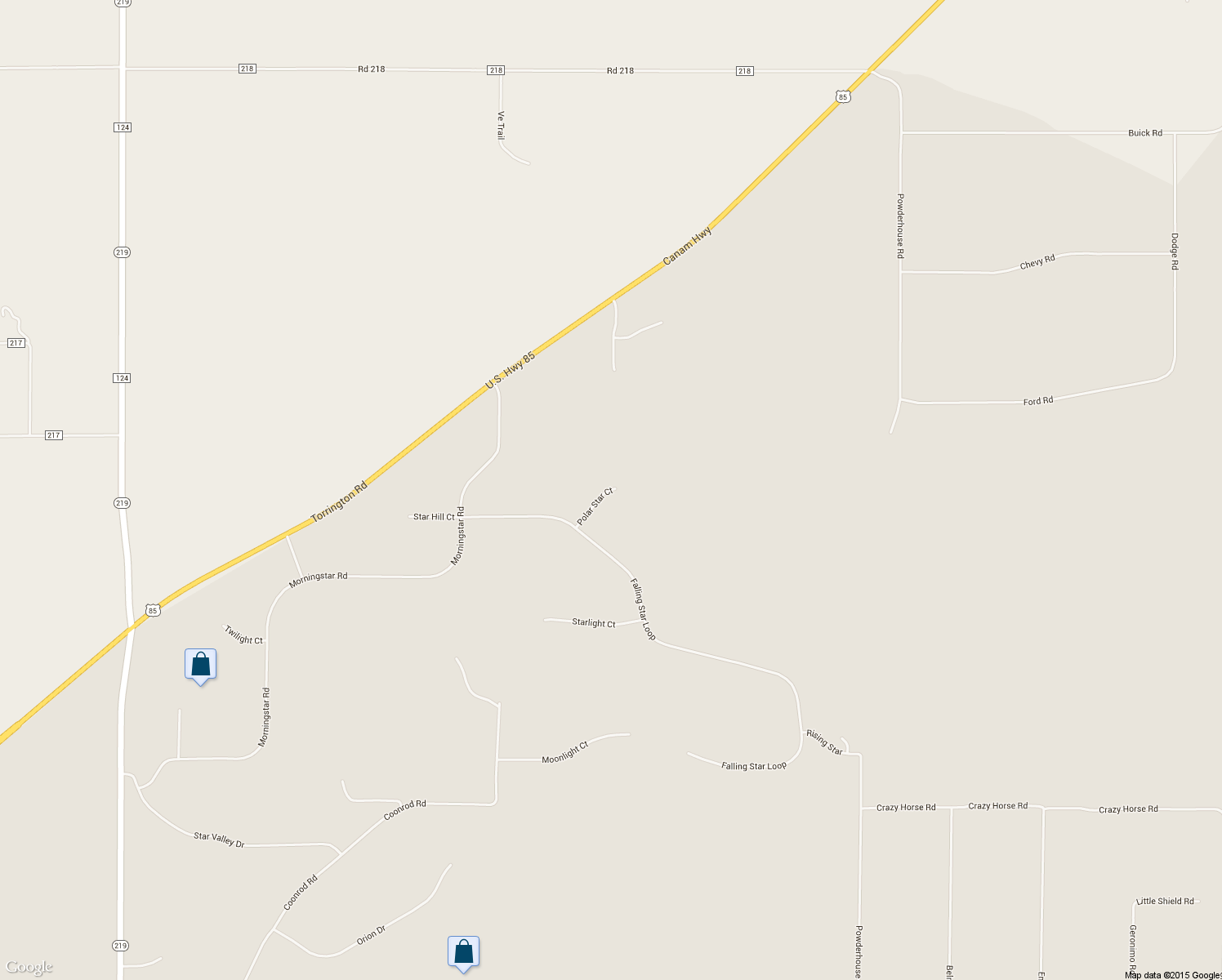 map of restaurants, bars, coffee shops, grocery stores, and more near 1688 Polar Star Ct in Cheyenne