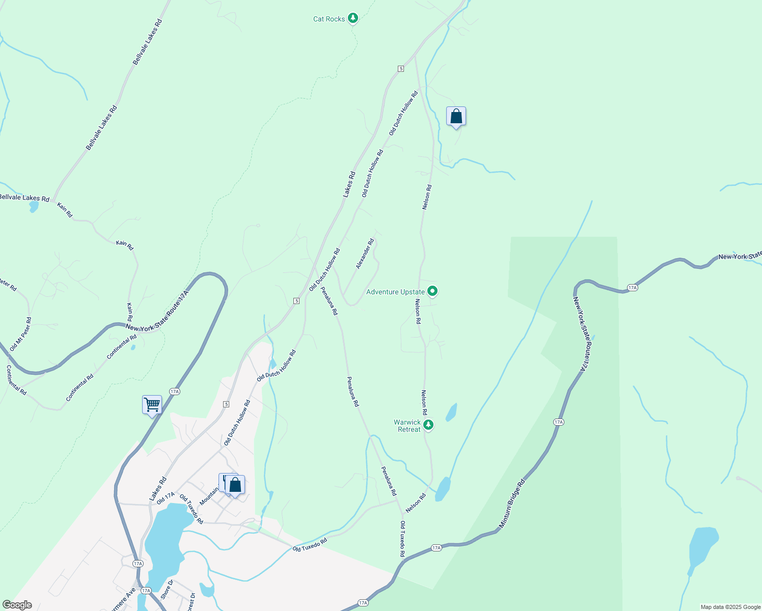map of restaurants, bars, coffee shops, grocery stores, and more near 175 Alexander Road in Monroe