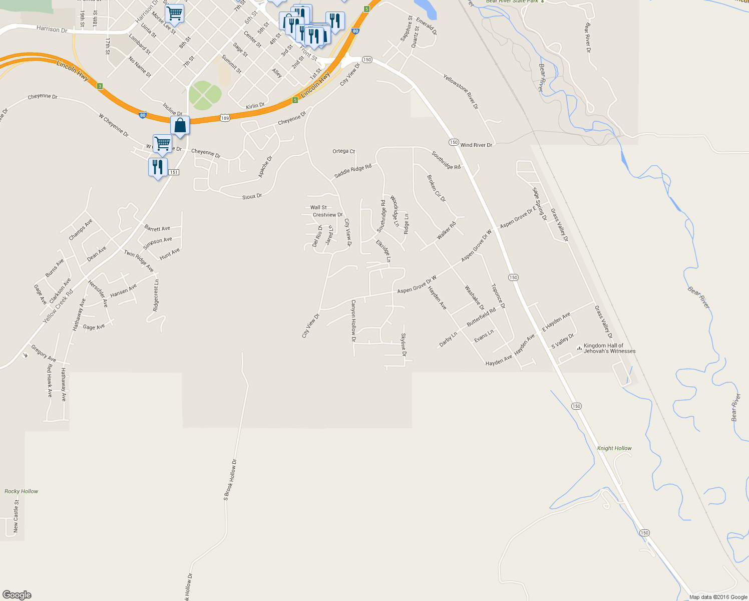 map of restaurants, bars, coffee shops, grocery stores, and more near 133 Aspen Grove Drive West in Evanston