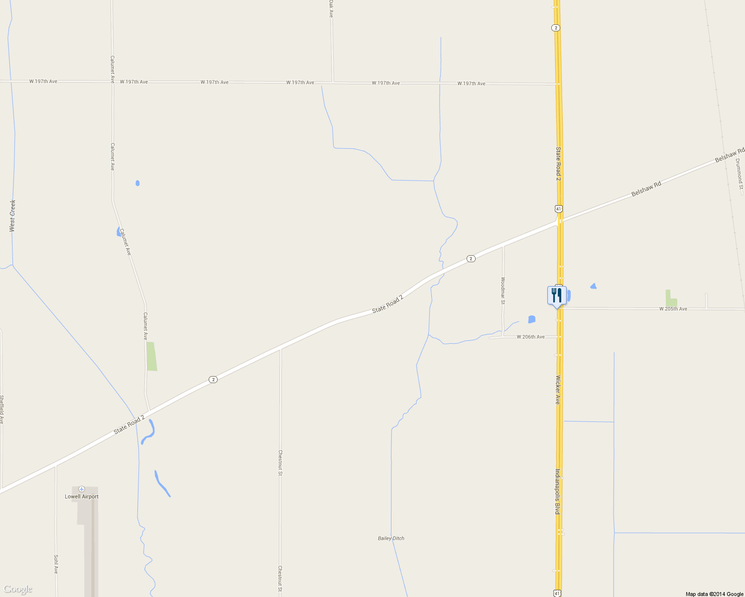 map of restaurants, bars, coffee shops, grocery stores, and more near 12106 Belshaw Road in Lowell