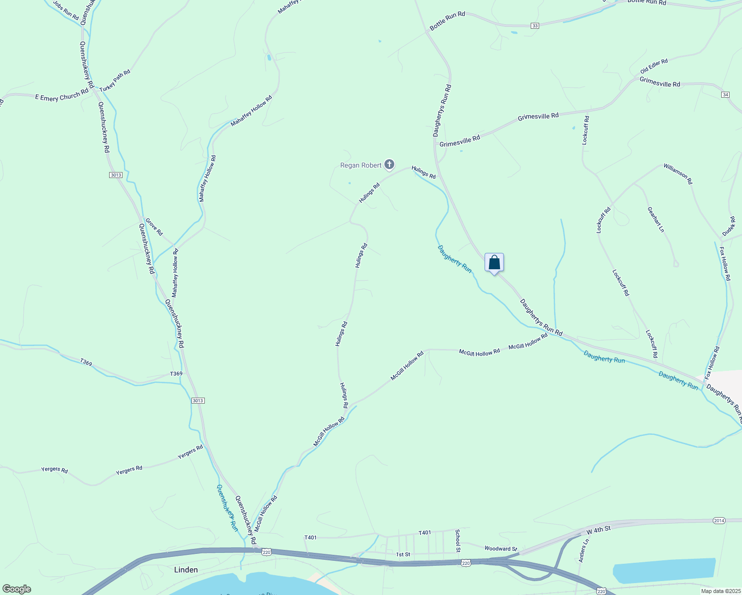 map of restaurants, bars, coffee shops, grocery stores, and more near 568 Hulings Road in Linden