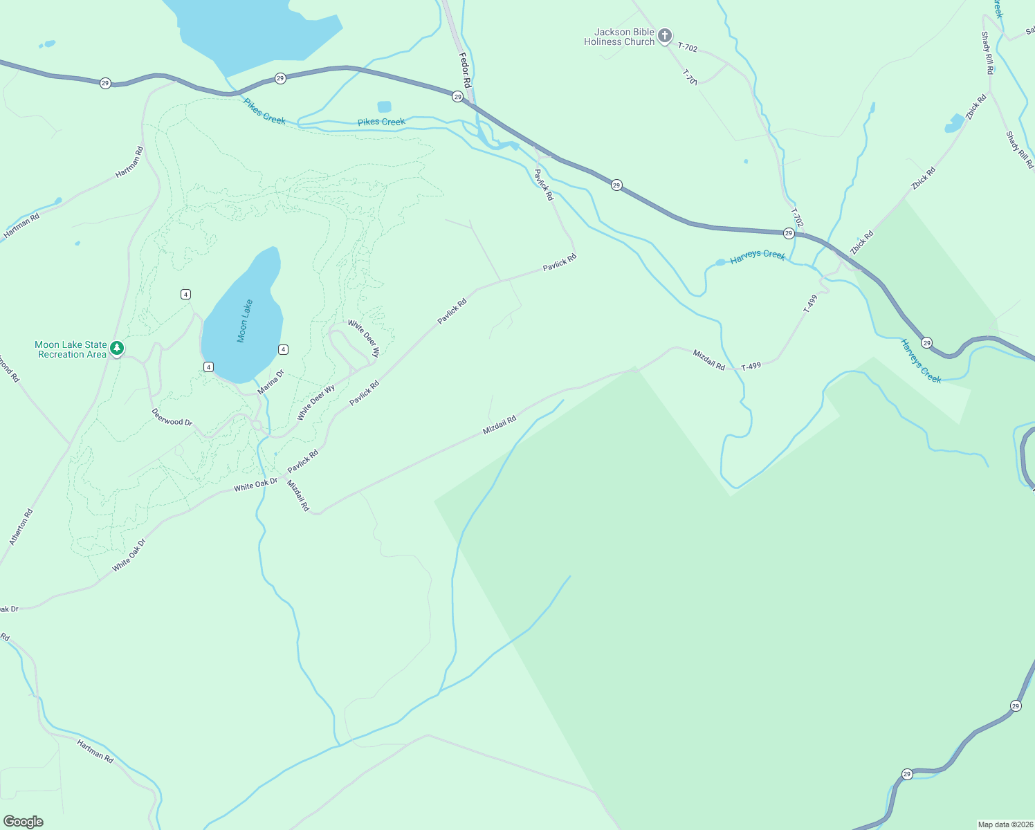 map of restaurants, bars, coffee shops, grocery stores, and more near Township Highway 499 in Hunlock Creek