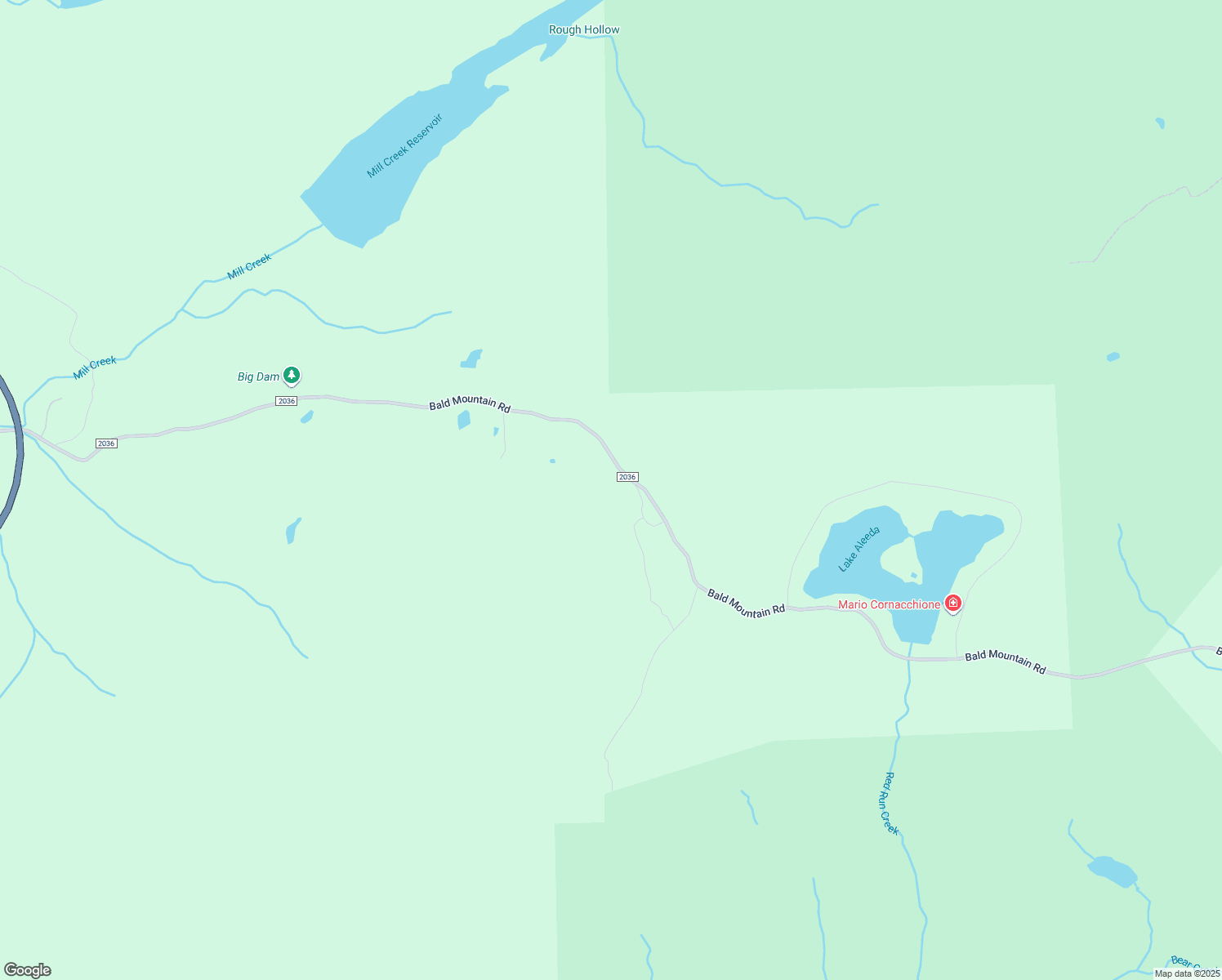 map of restaurants, bars, coffee shops, grocery stores, and more near 2000 Bald Mountain Road in Korn Krest