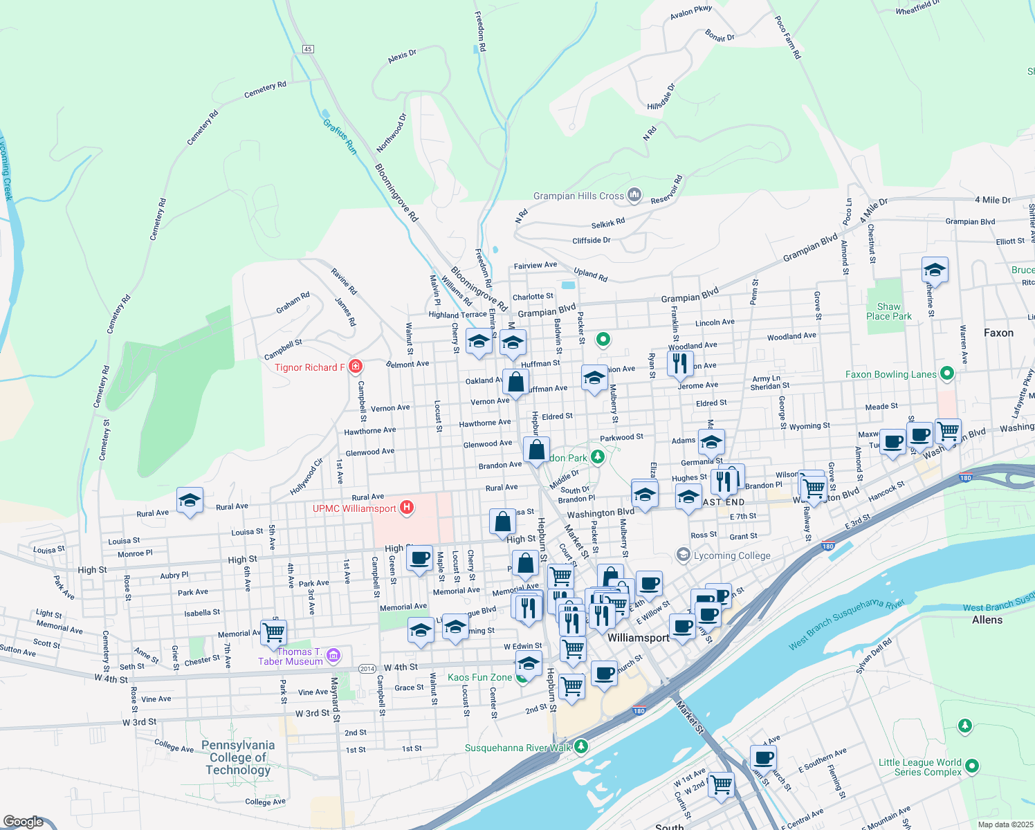 1104 Market Street, Williamsport PA Walk Score