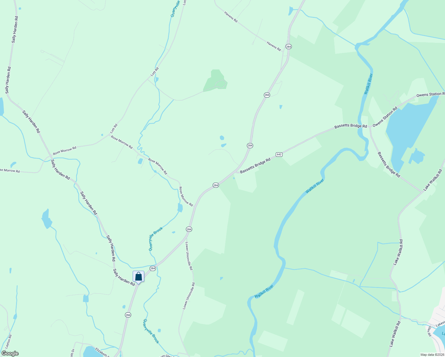 map of restaurants, bars, coffee shops, grocery stores, and more near 283 New Jersey 284 in Wantage