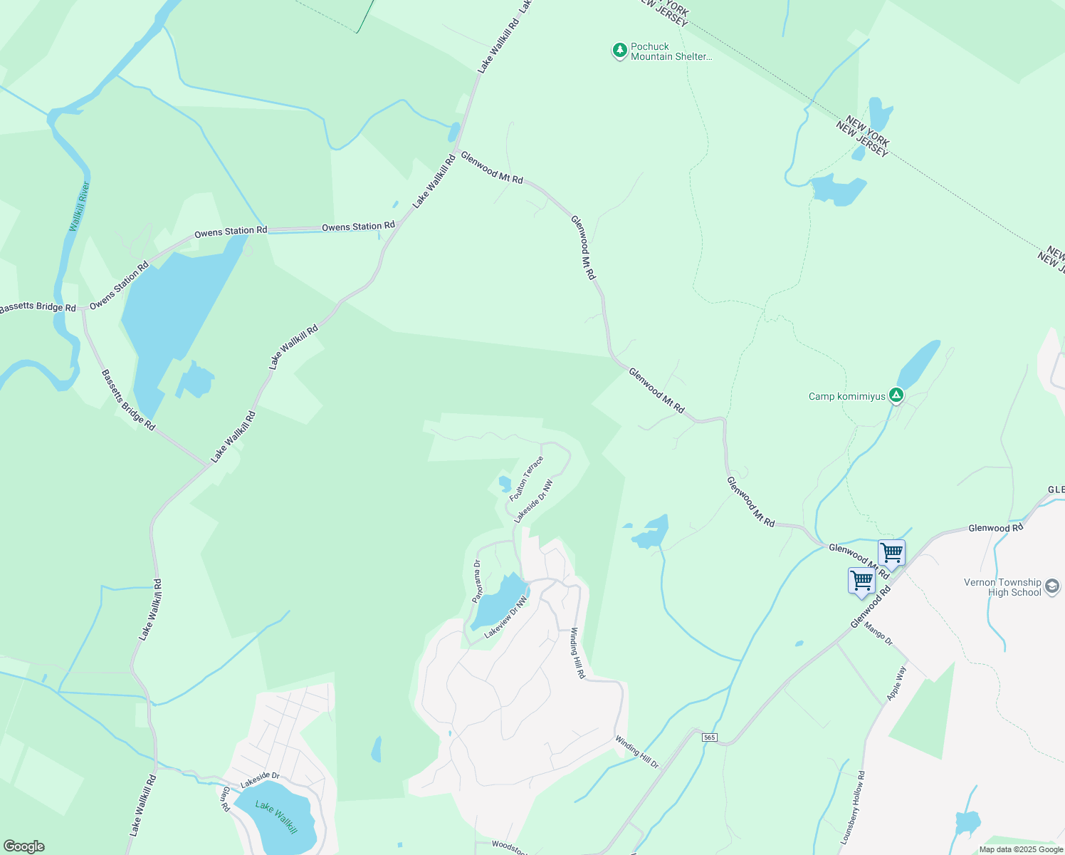map of restaurants, bars, coffee shops, grocery stores, and more near 64 Lakeside Drive Northwest in Sussex