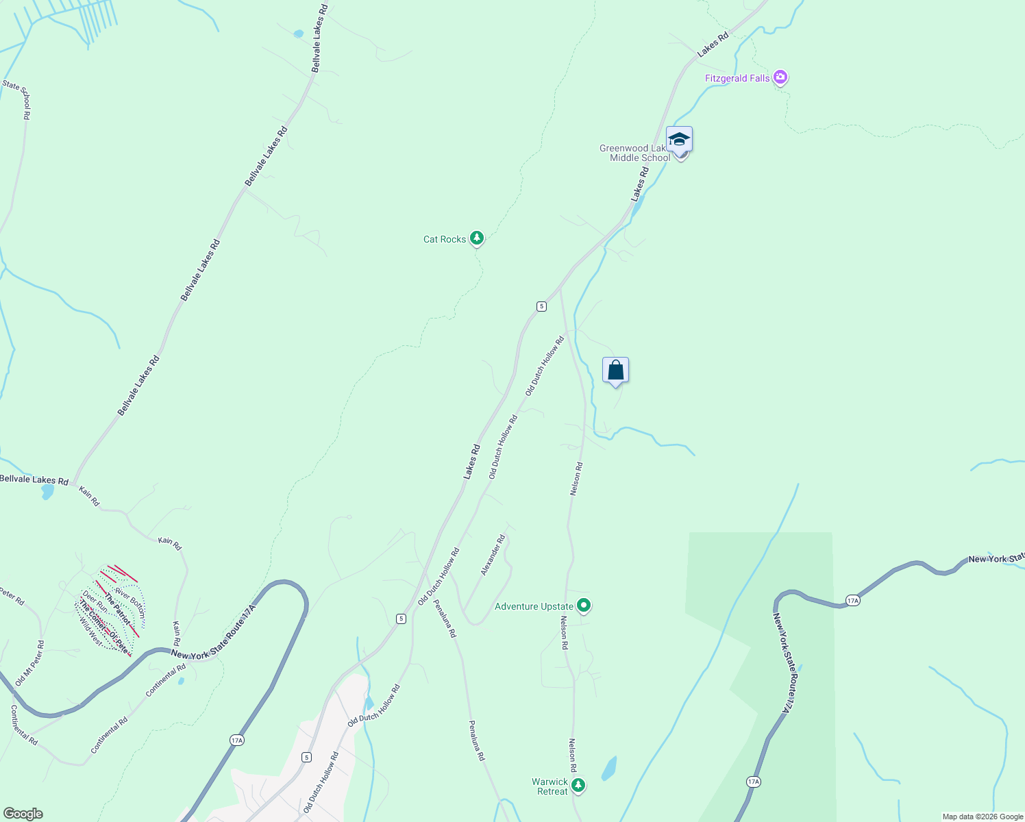 map of restaurants, bars, coffee shops, grocery stores, and more near 433 Old Dutch Hollow Road in Monroe