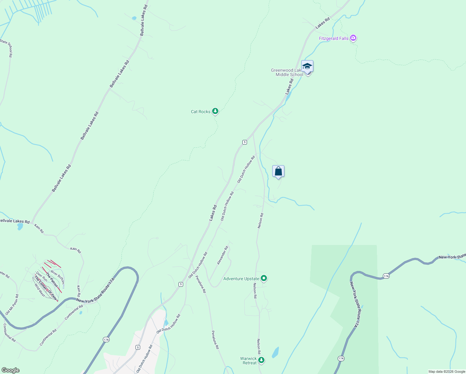 map of restaurants, bars, coffee shops, grocery stores, and more near 433 Old Dutch Hollow Road in Monroe