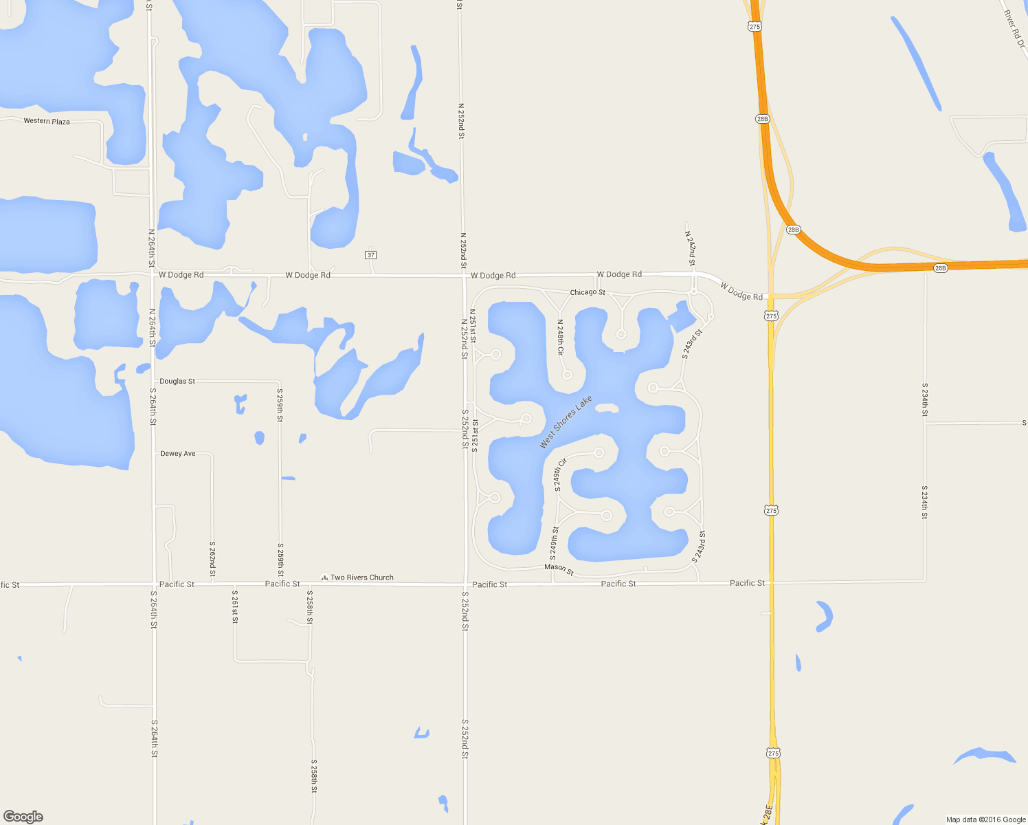 map of restaurants, bars, coffee shops, grocery stores, and more near 24936 Farnam Circle in Waterloo