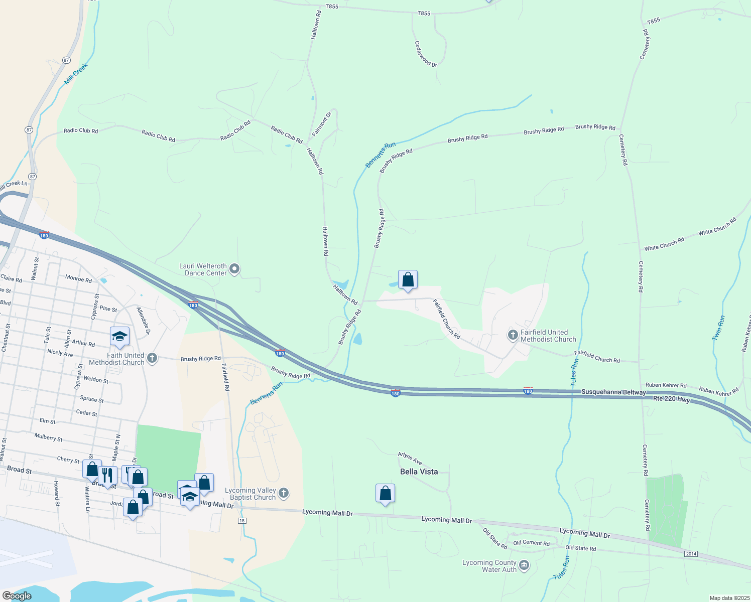 204 Fairfield Church Road, Montoursville PA Walk Score