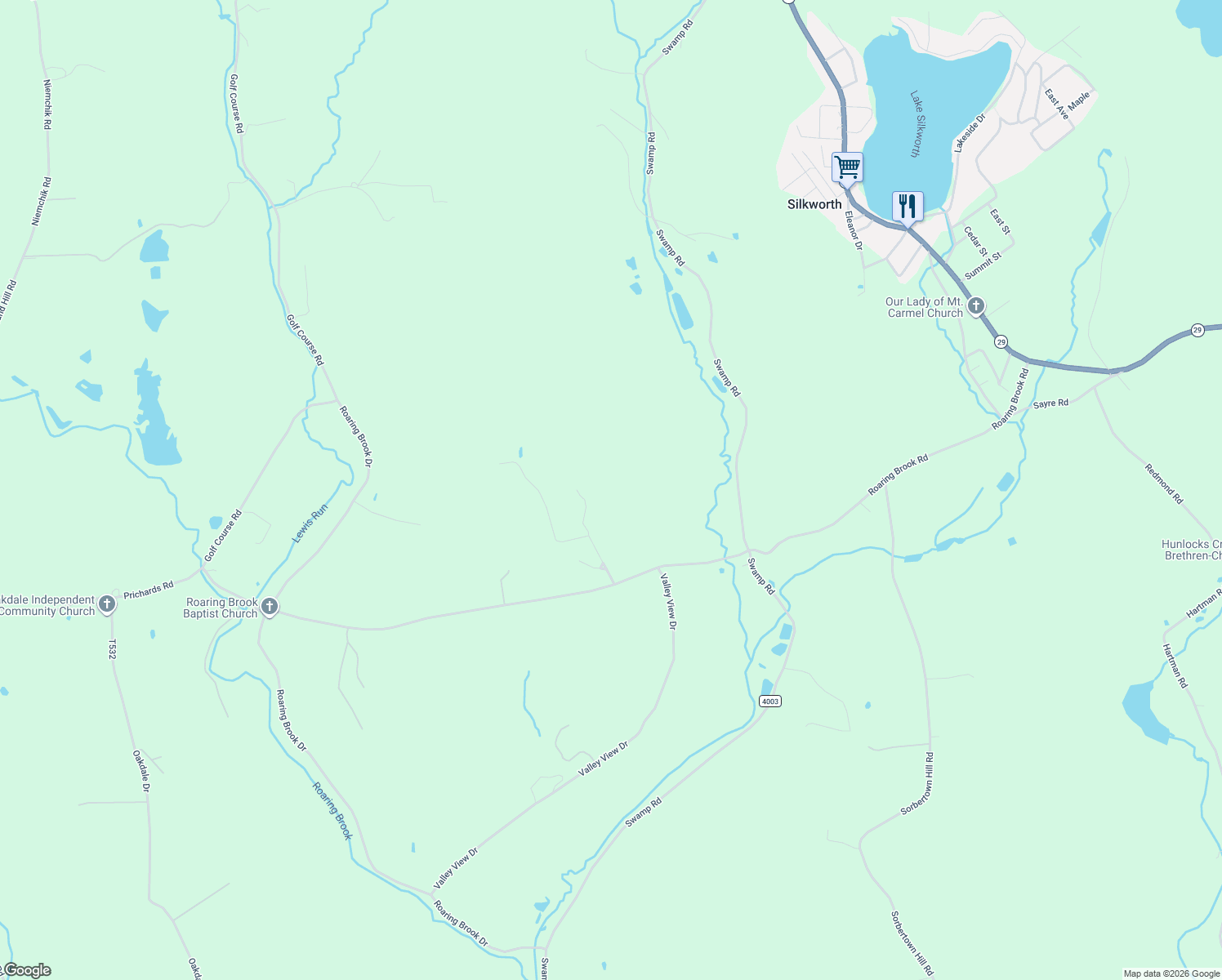 map of restaurants, bars, coffee shops, grocery stores, and more near 236-240 Lost Trail Drive in Hunlock Creek