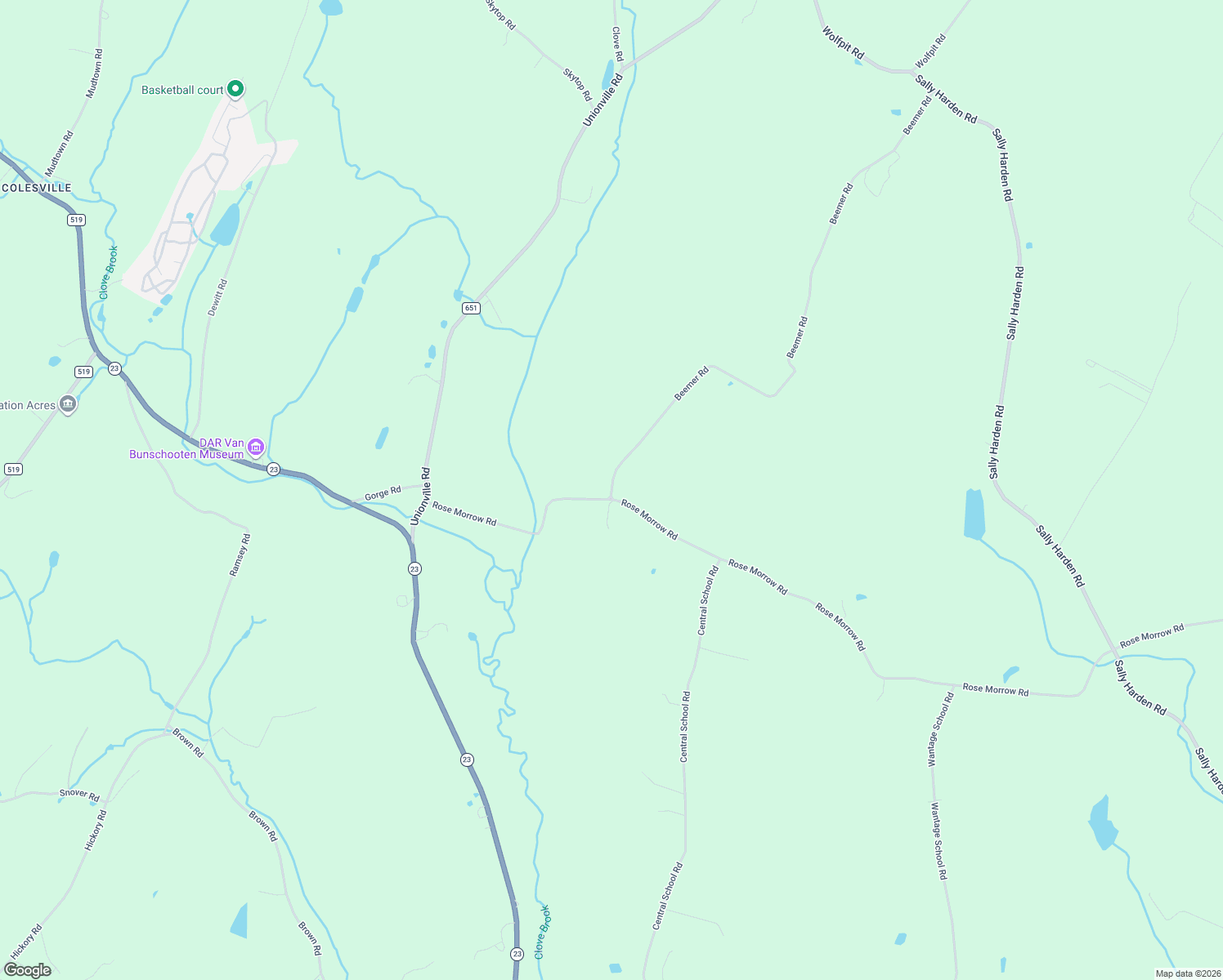 map of restaurants, bars, coffee shops, grocery stores, and more near 8 Beemer Road in Sussex