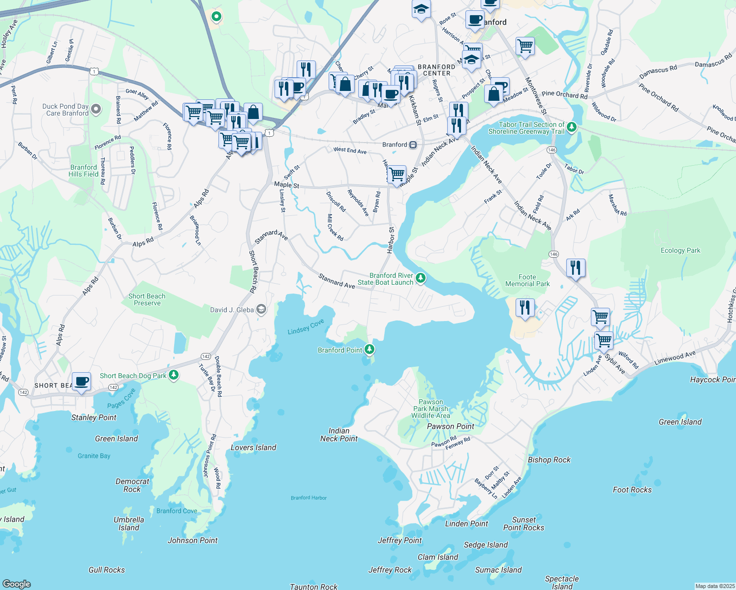 92 Harbor Street, Branford CT Walk Score