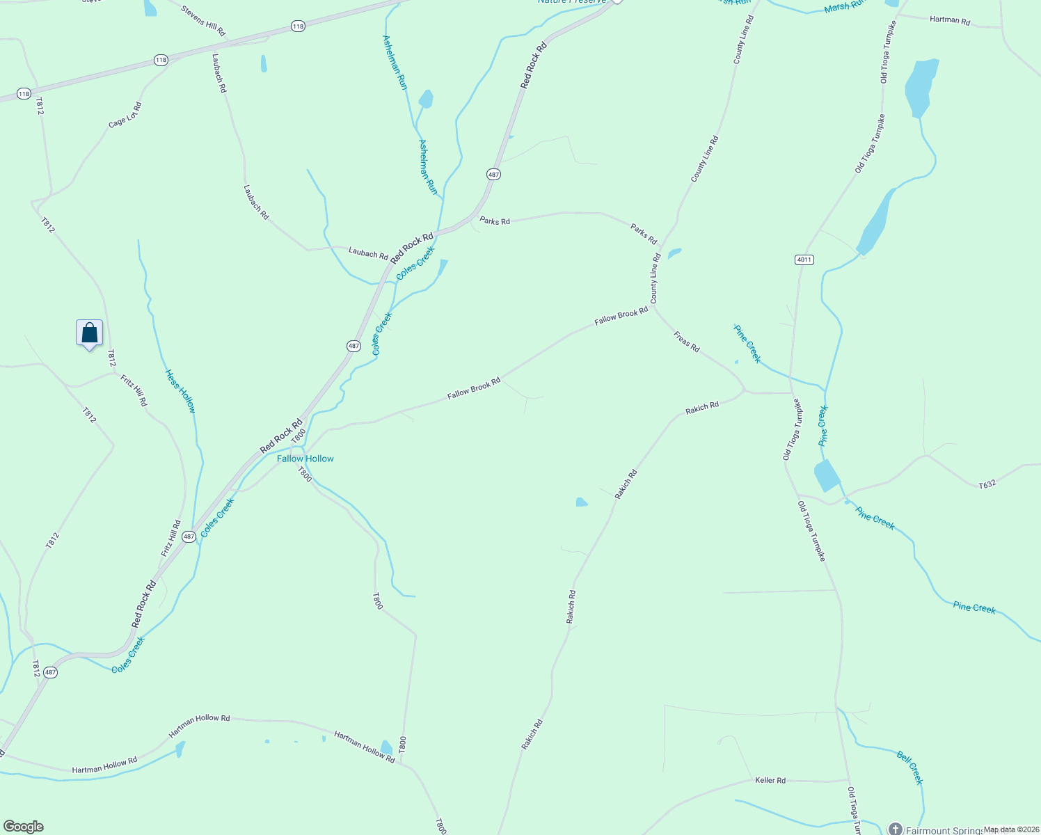 map of restaurants, bars, coffee shops, grocery stores, and more near 194A Fallow Brook Road in Benton