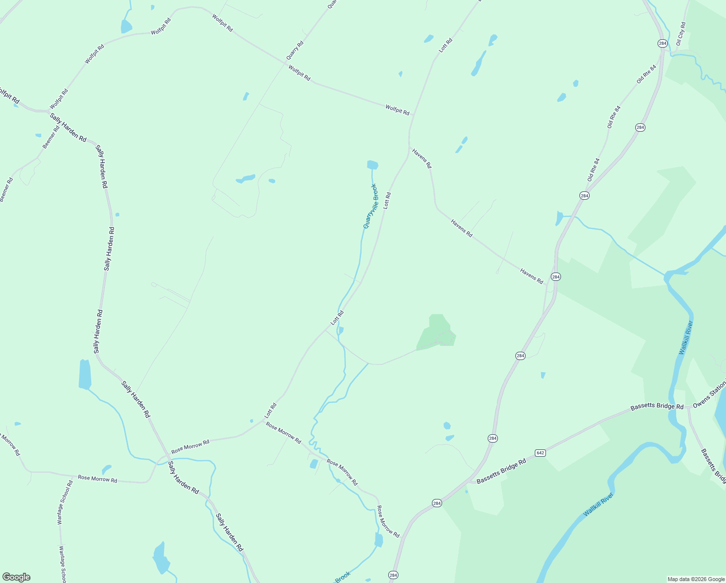 map of restaurants, bars, coffee shops, grocery stores, and more near 54 Lott Road in Wantage