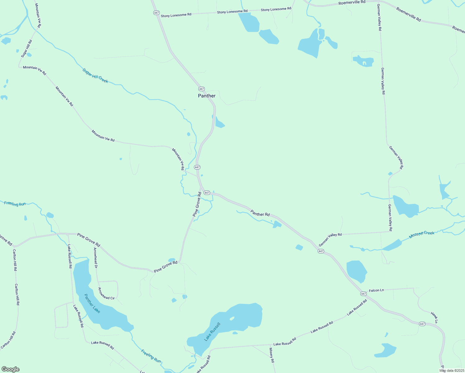 map of restaurants, bars, coffee shops, grocery stores, and more near 408 Pennsylvania 447 in Newfoundland