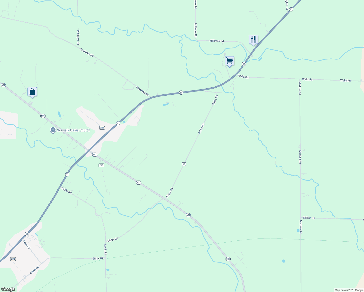 map of restaurants, bars, coffee shops, grocery stores, and more near 4821 Gibbs Rd in Norwalk