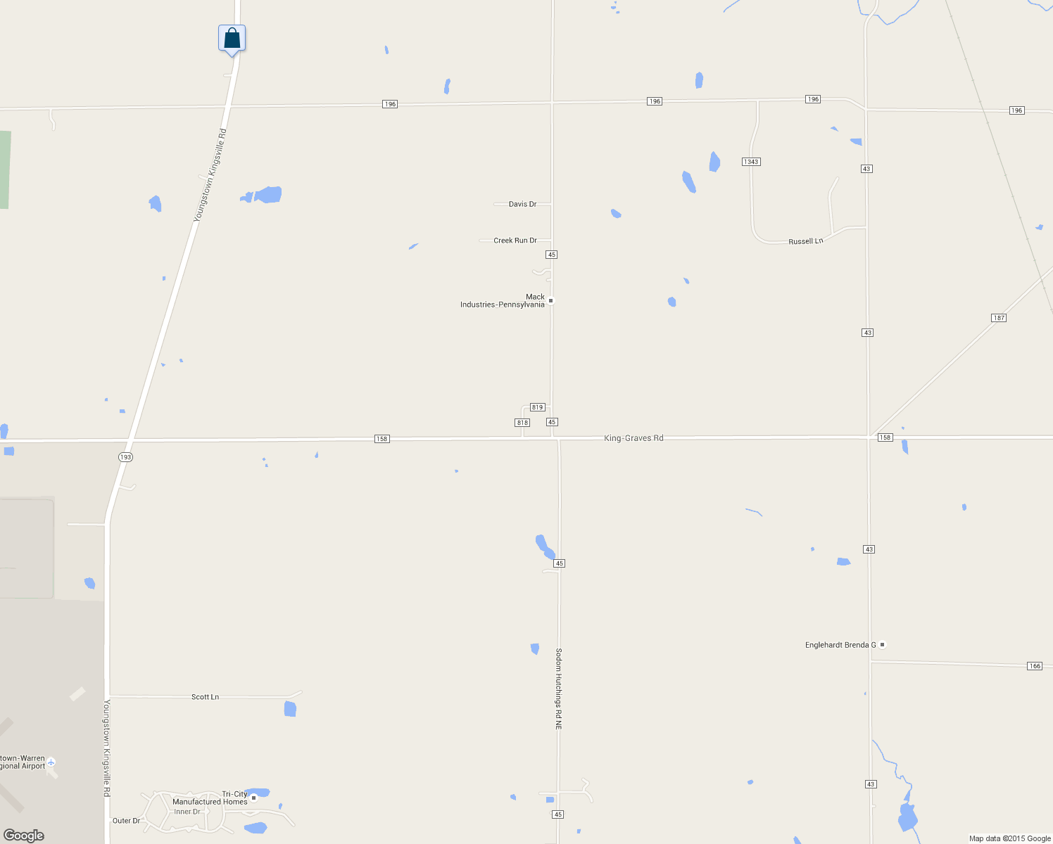 map of restaurants, bars, coffee shops, grocery stores, and more near 5013 King-Graves Road in Trumbull County