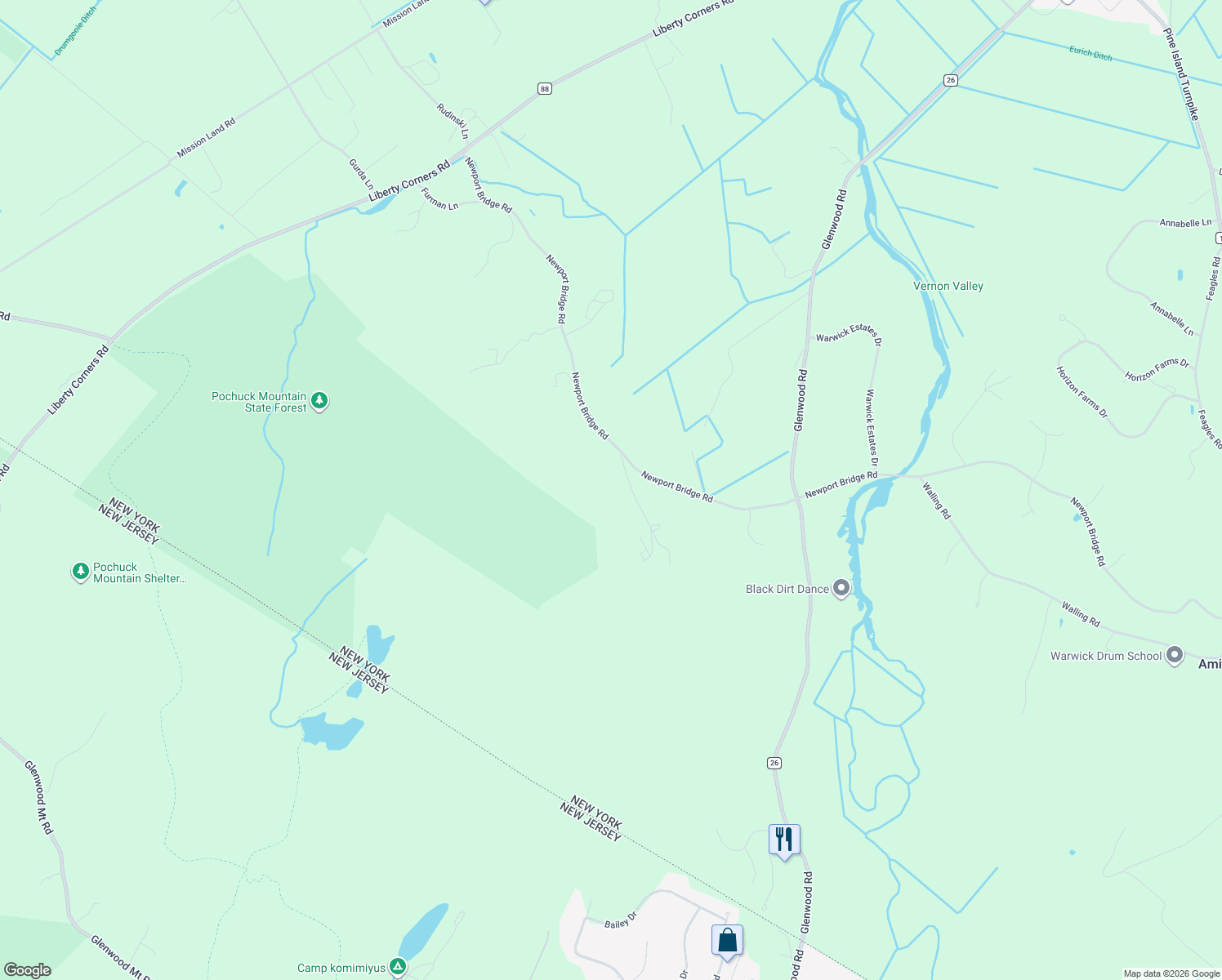 map of restaurants, bars, coffee shops, grocery stores, and more near 10 Stage Road in Pine Island