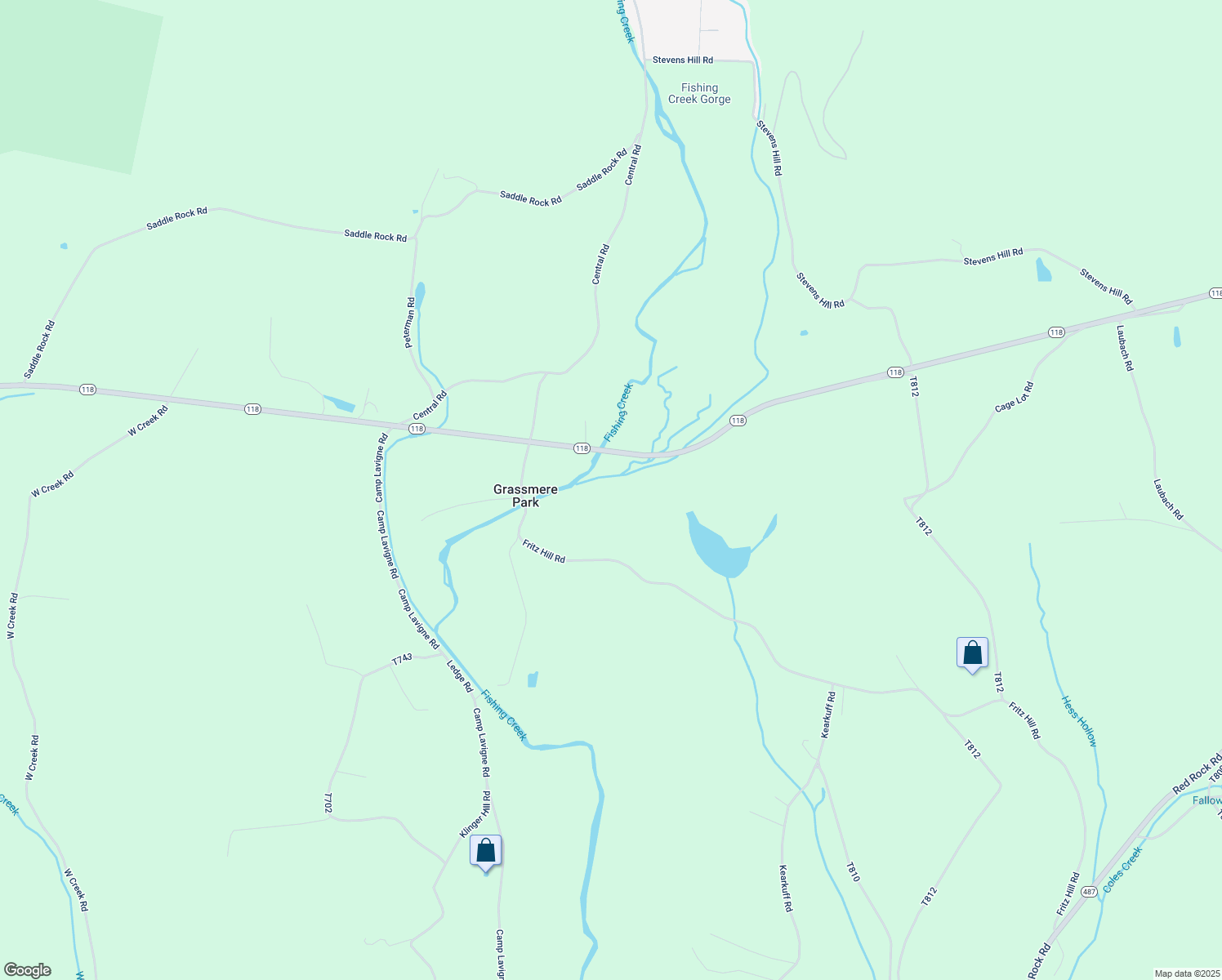 map of restaurants, bars, coffee shops, grocery stores, and more near in Grassmere Park