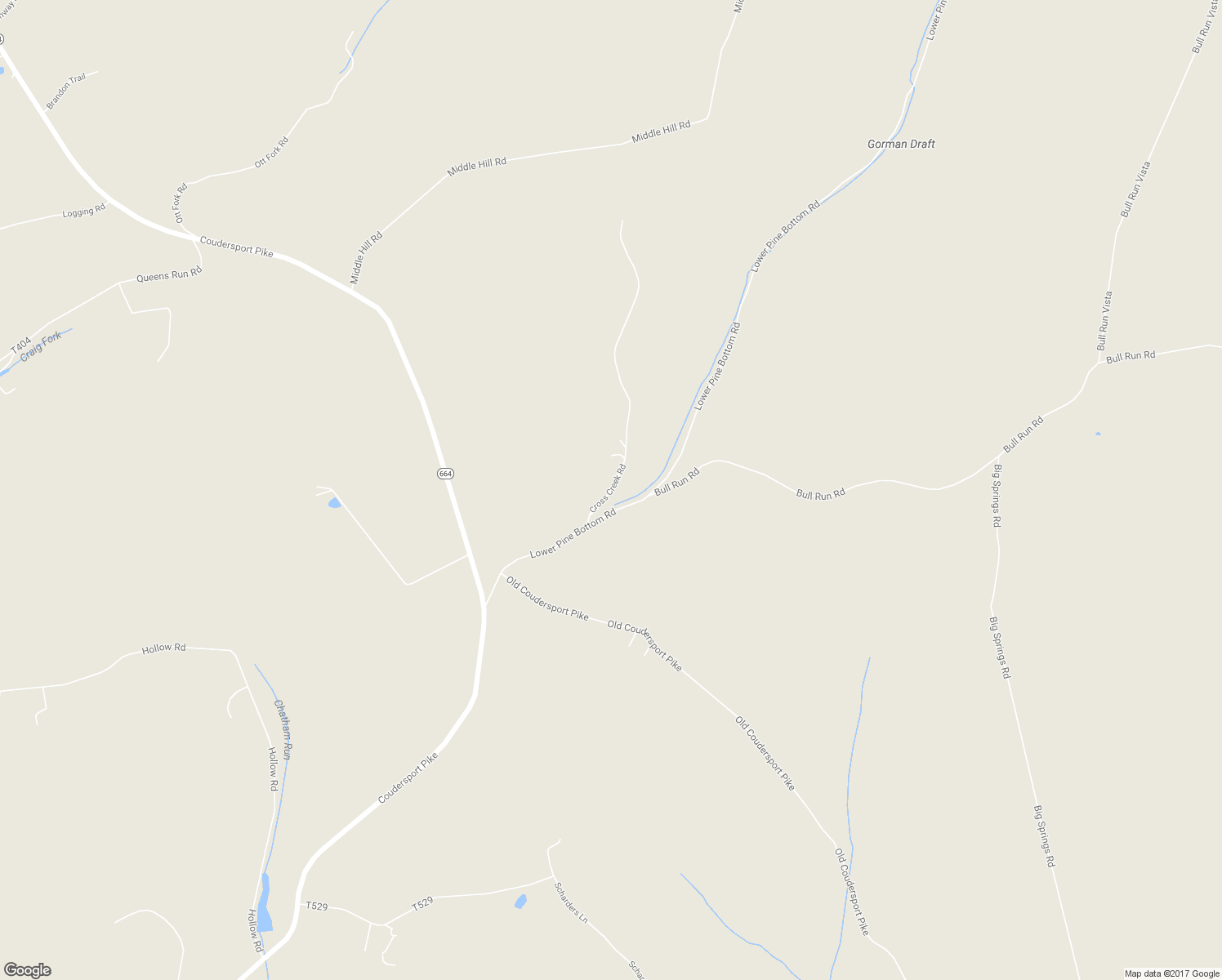 map of restaurants, bars, coffee shops, grocery stores, and more near Cross Creek Road in Waterville