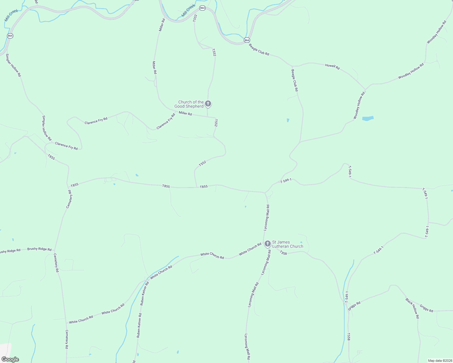 map of restaurants, bars, coffee shops, grocery stores, and more near Mall Road in Montoursville