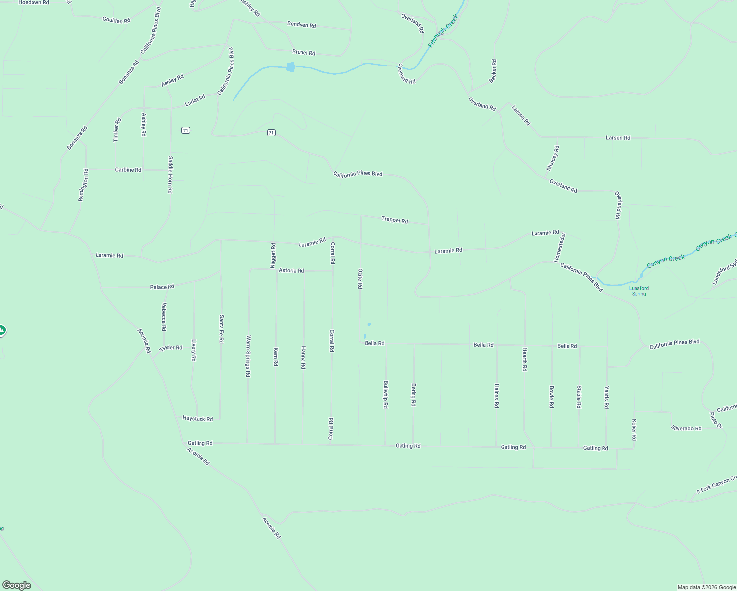 map of restaurants, bars, coffee shops, grocery stores, and more near Ozite Road in Alturas