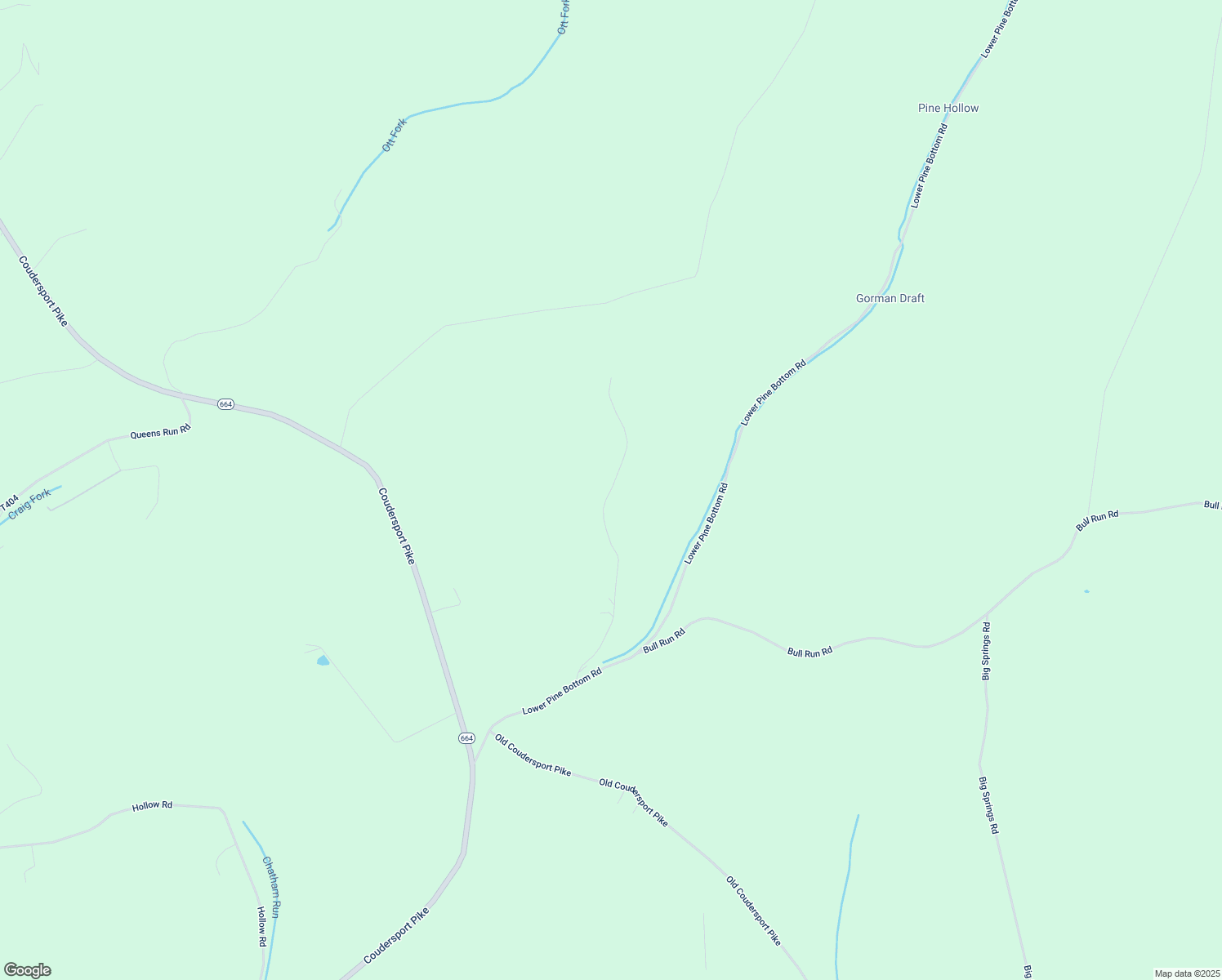 map of restaurants, bars, coffee shops, grocery stores, and more near Cross Creek Road in Lock Haven
