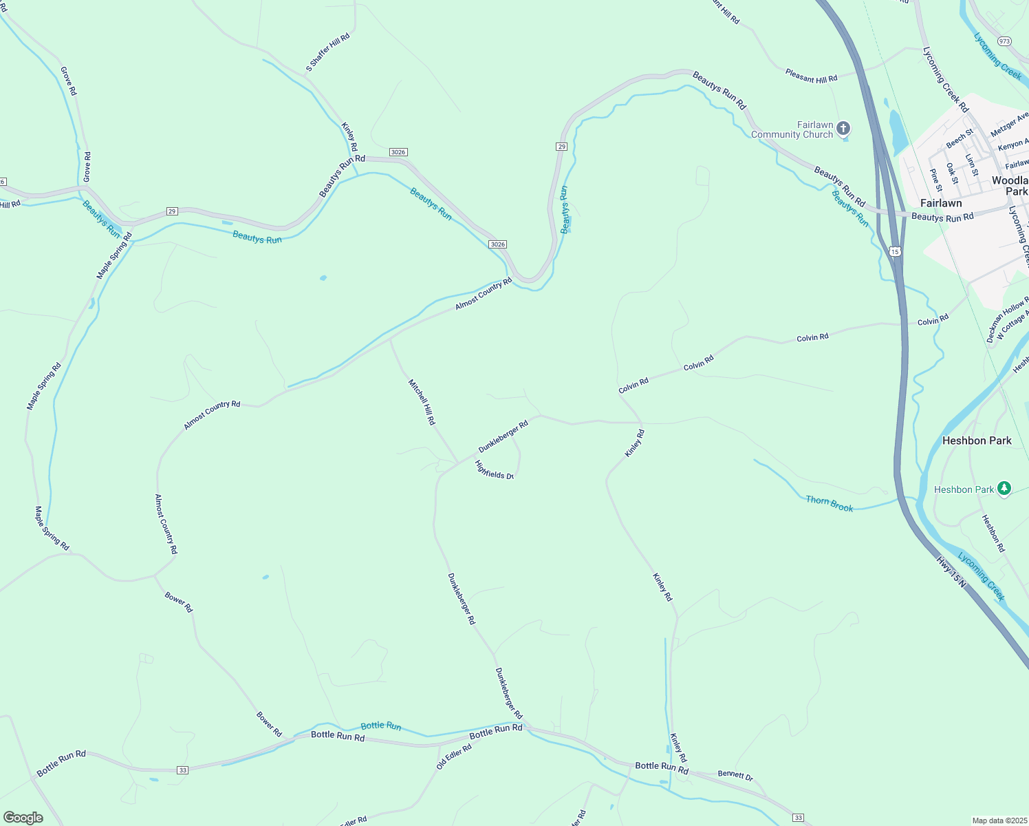 map of restaurants, bars, coffee shops, grocery stores, and more near 1199-1291 Dunkleberger Road in Williamsport