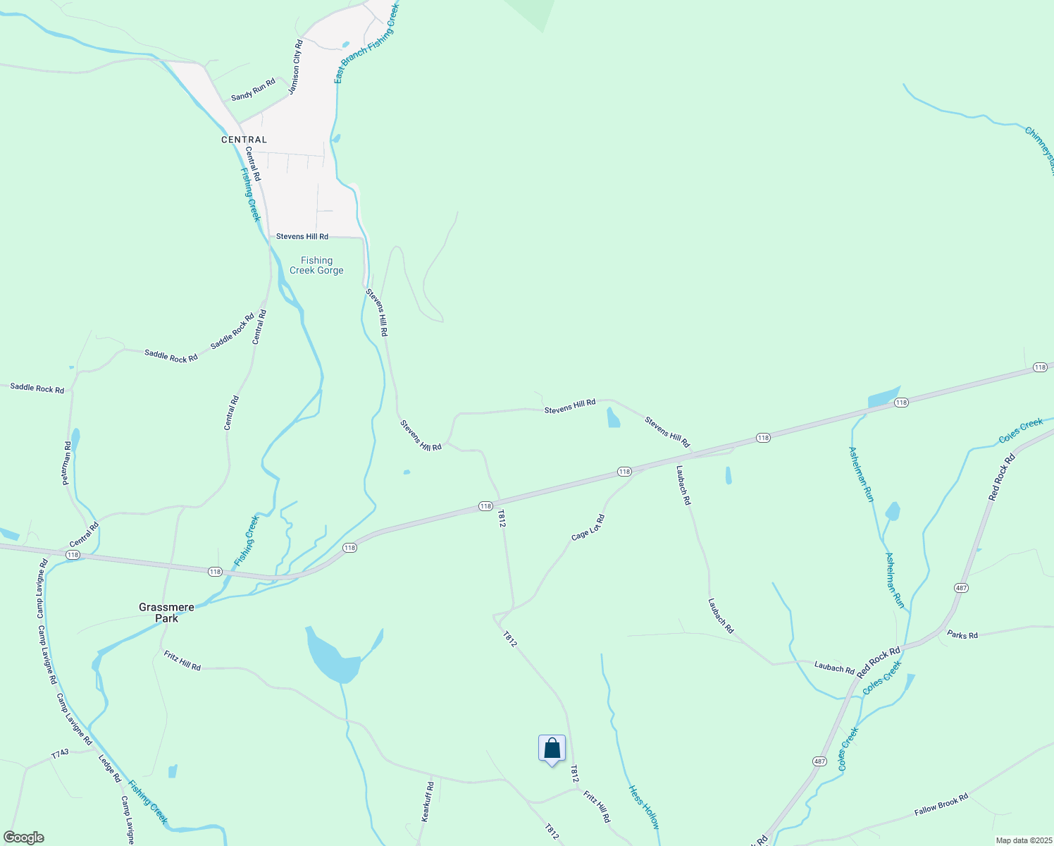map of restaurants, bars, coffee shops, grocery stores, and more near 121 Stevens Hill Road in Benton