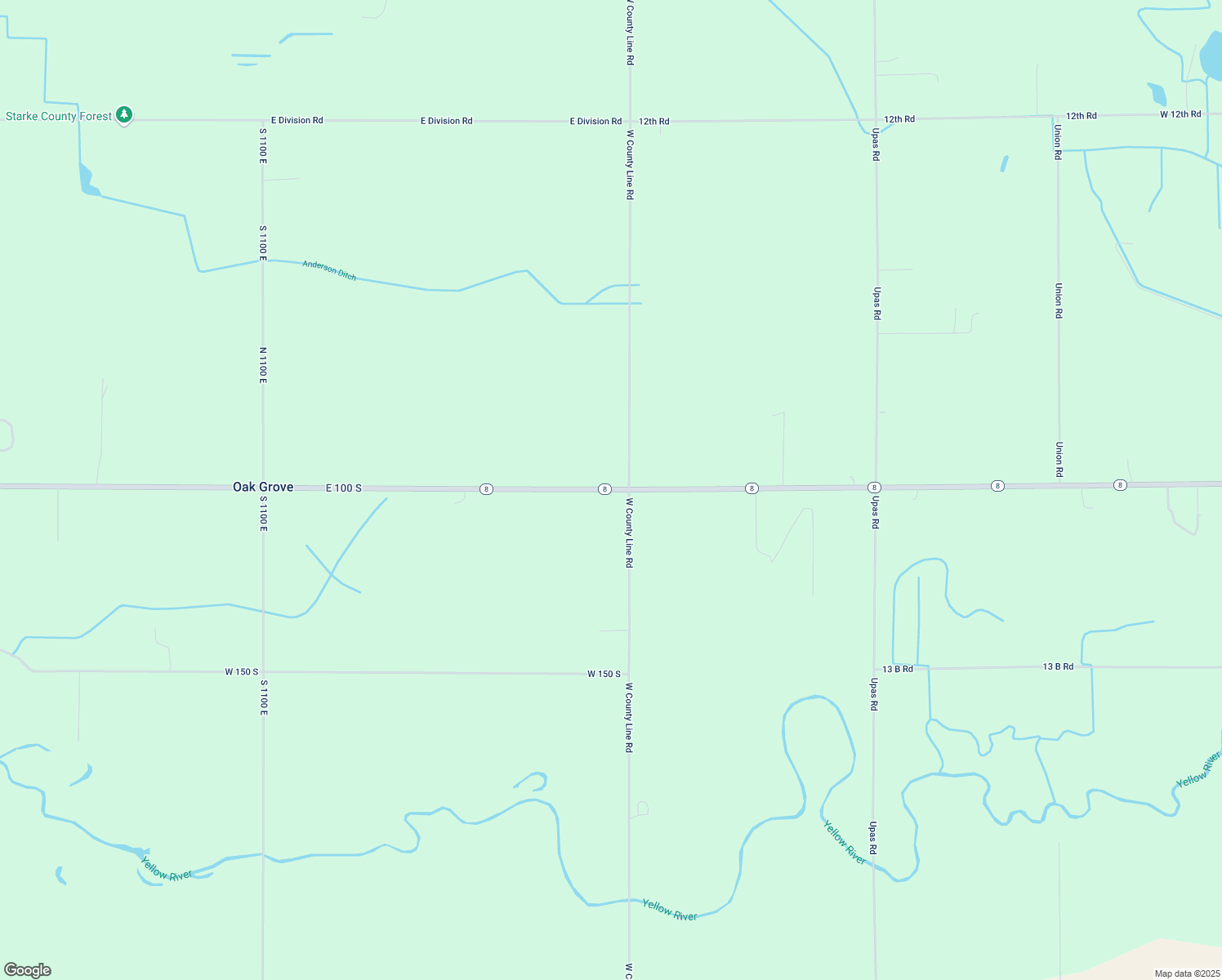 map of restaurants, bars, coffee shops, grocery stores, and more near 11999 East 100 South in Culver
