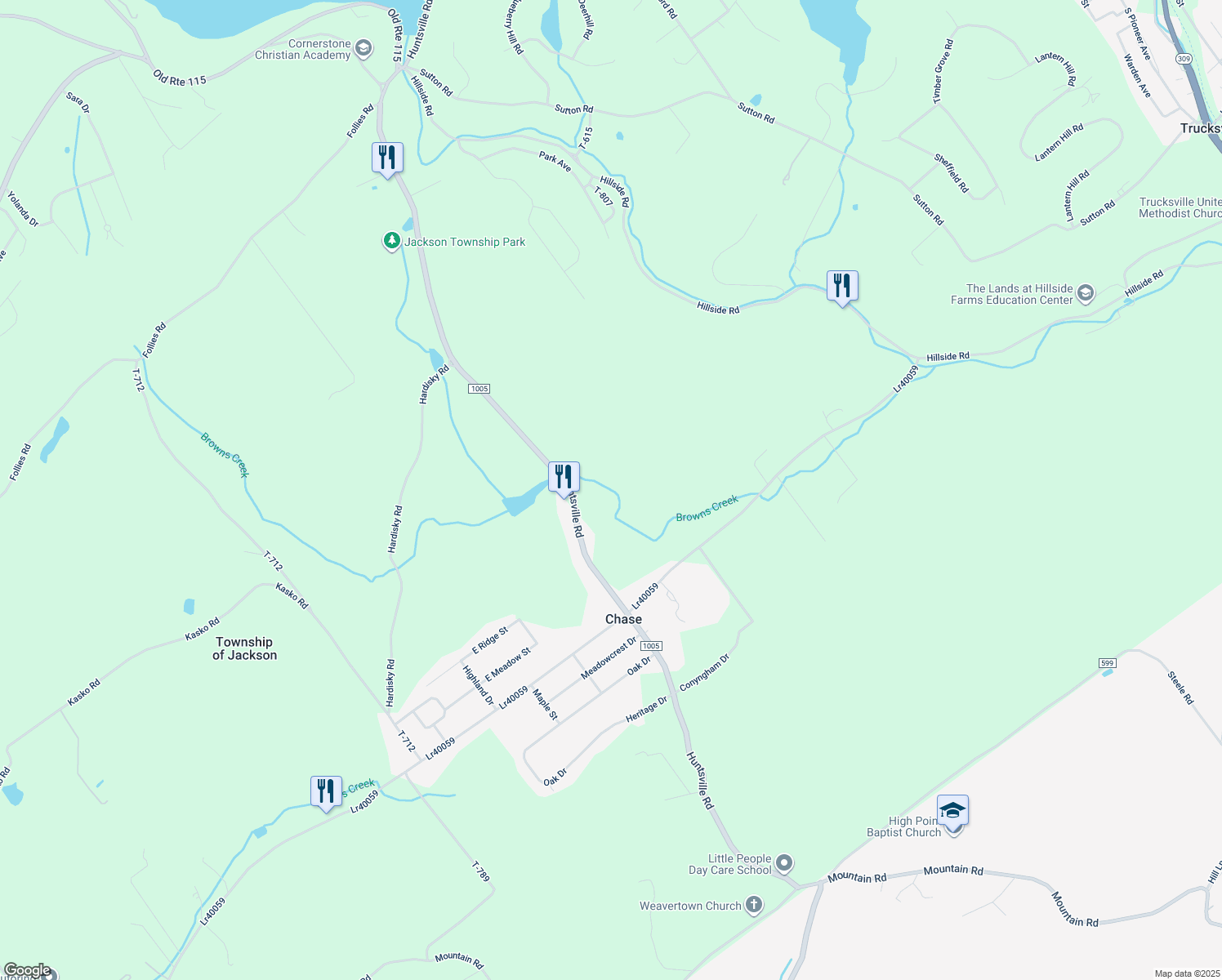 map of restaurants, bars, coffee shops, grocery stores, and more near in Wilkes-Barre