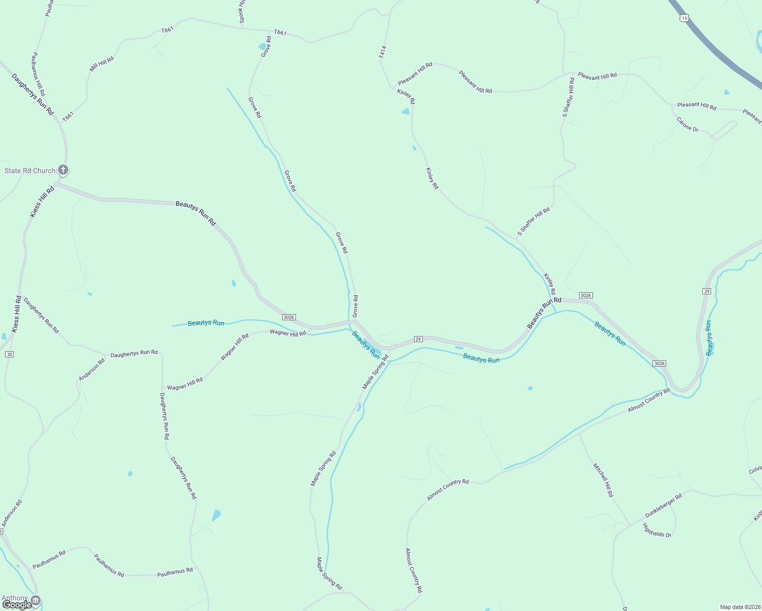 map of restaurants, bars, coffee shops, grocery stores, and more near 80 Grove Road in Cogan Station