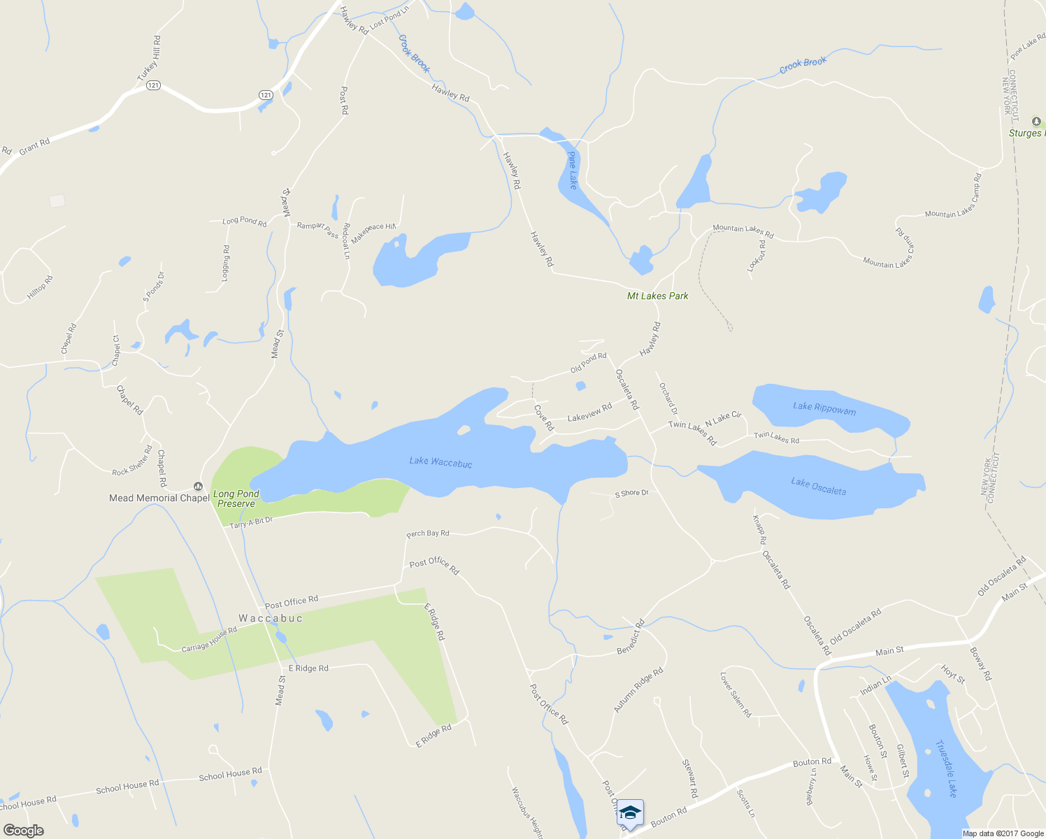 map of restaurants, bars, coffee shops, grocery stores, and more near 50 Cove Road in South Salem