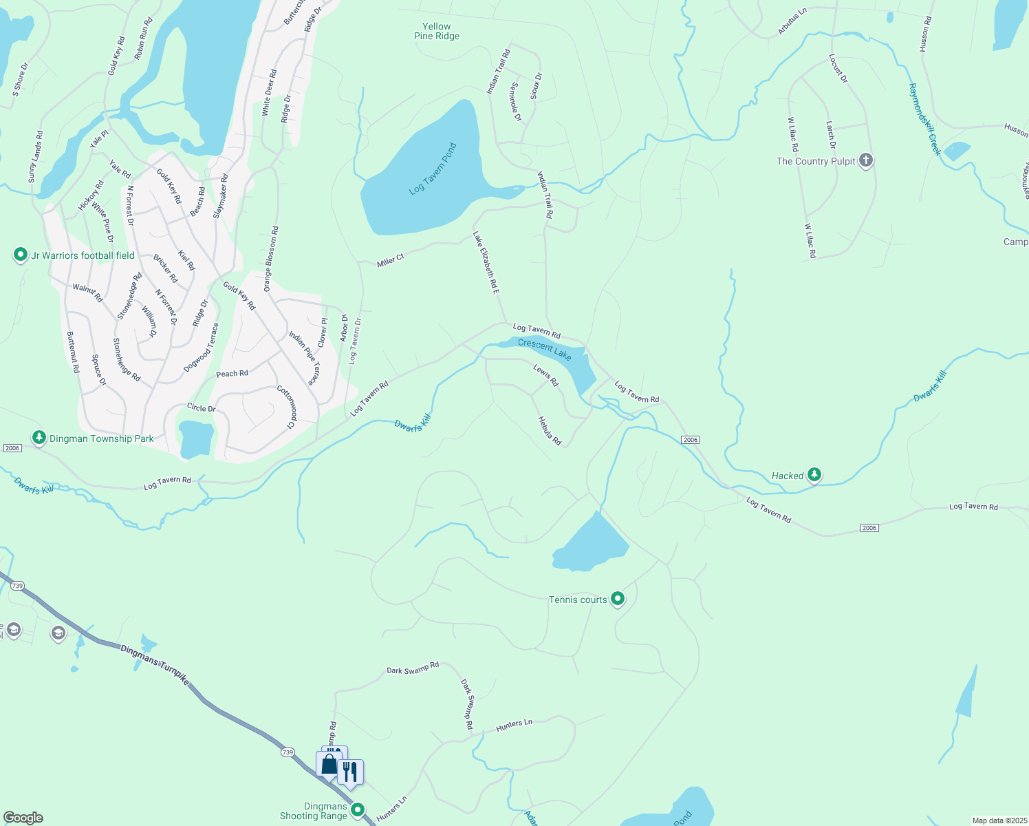 map of restaurants, bars, coffee shops, grocery stores, and more near 112 Hartman Hill Rd in Milford