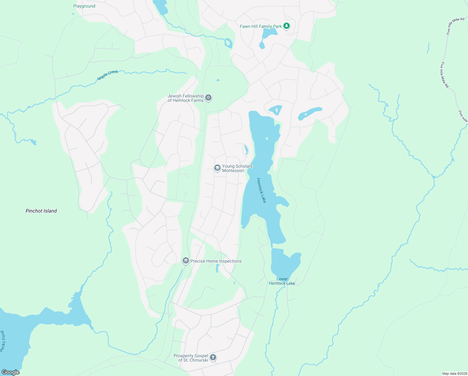 map of restaurants, bars, coffee shops, grocery stores, and more near 118-198 Waterview Drive in Hawley