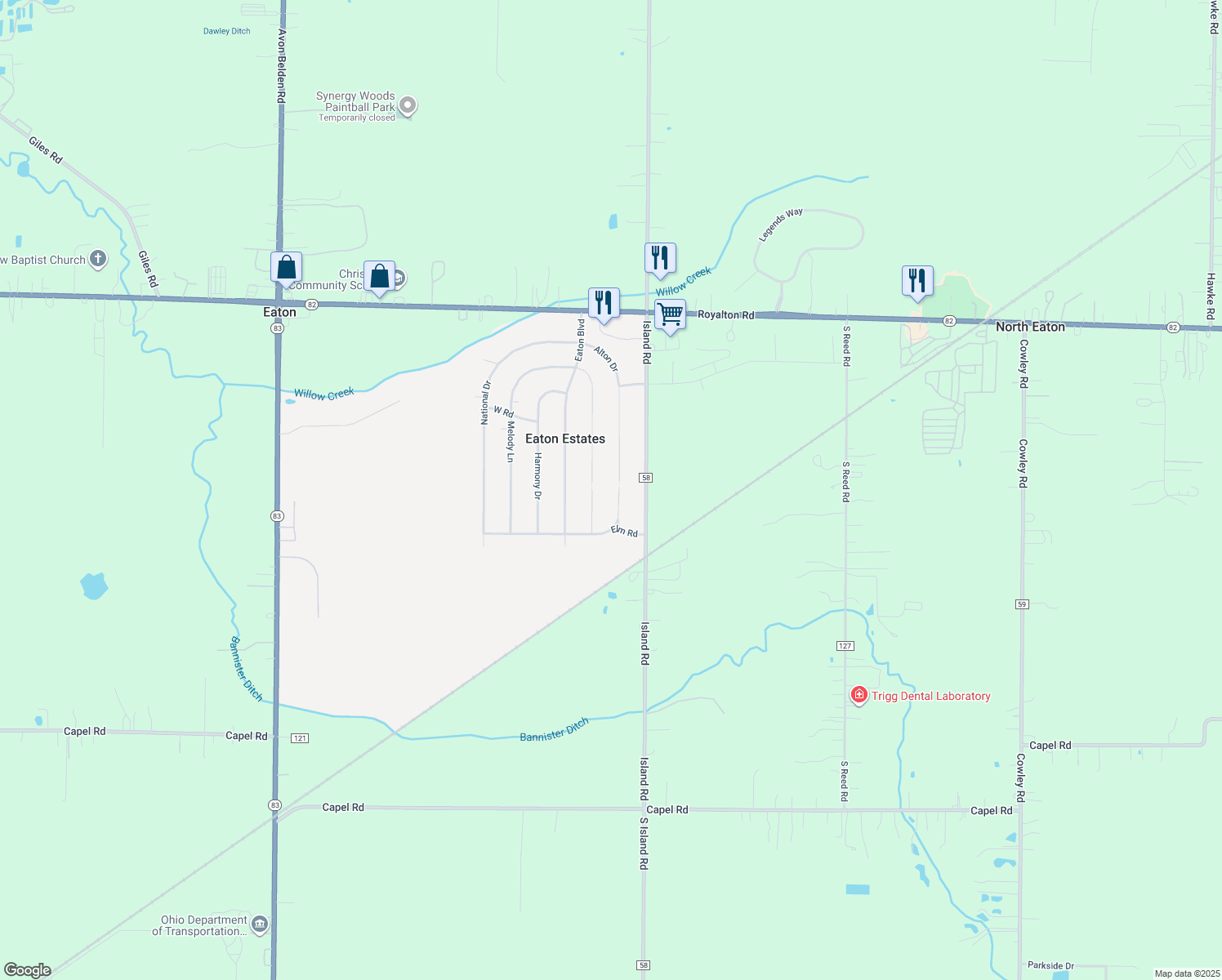 map of restaurants, bars, coffee shops, grocery stores, and more near 12506 Alton Drive in Grafton