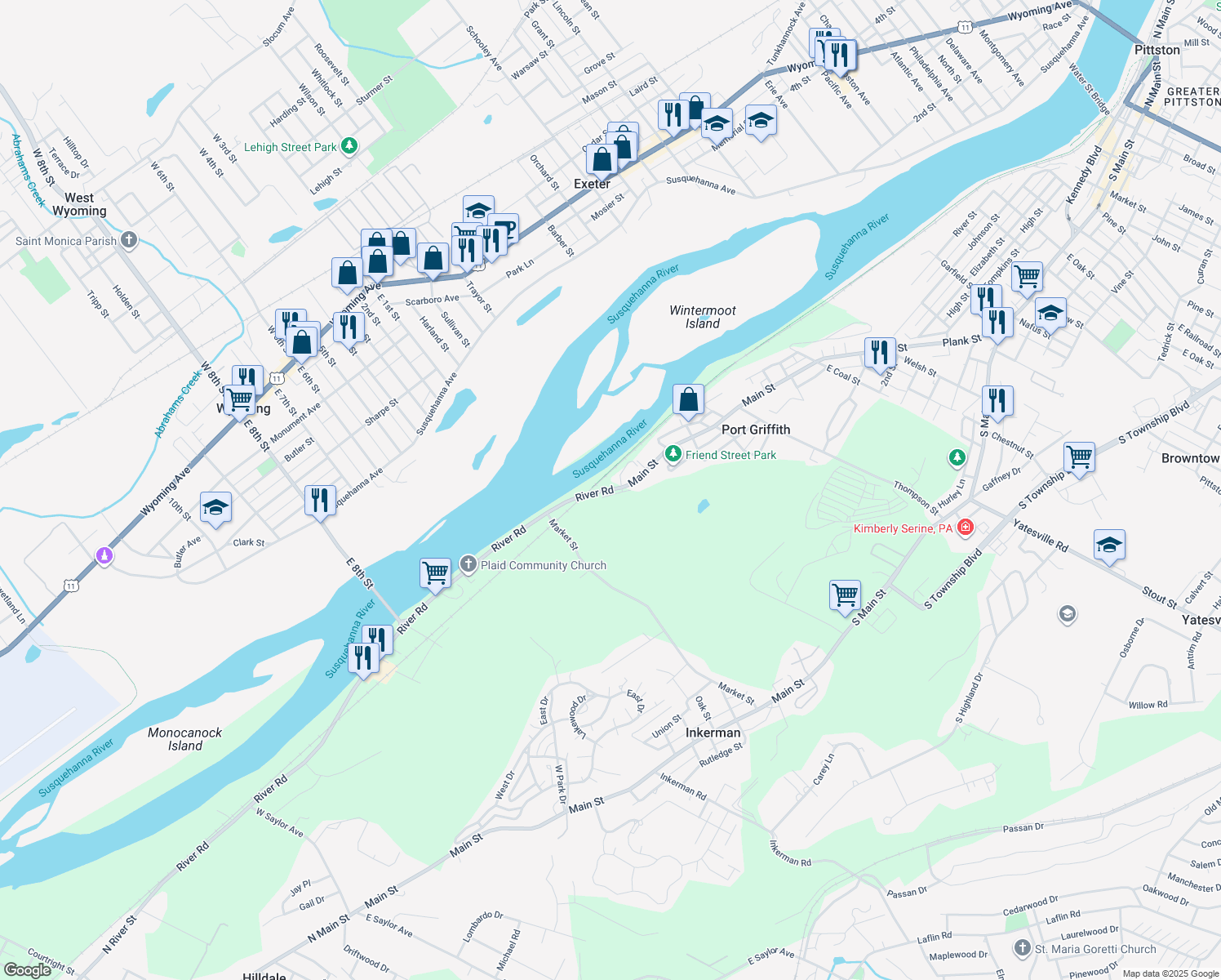 Main Street, Pittston PA Walk Score