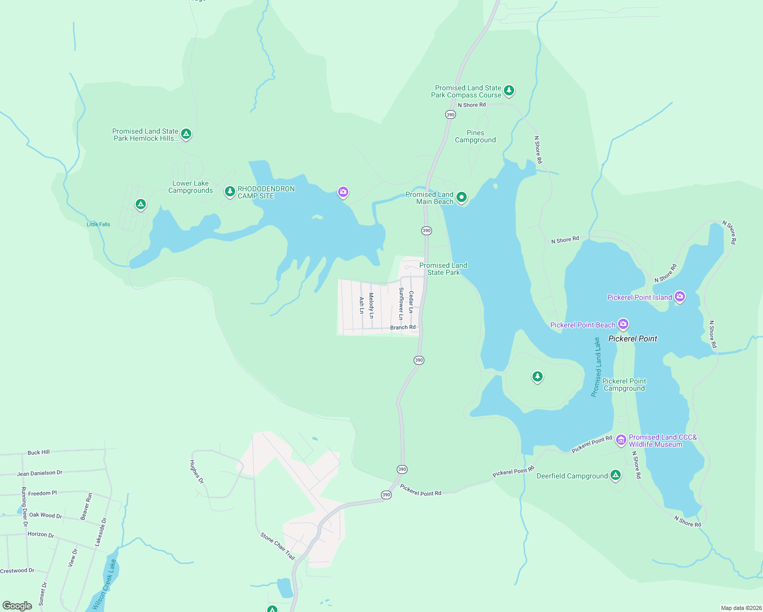 map of restaurants, bars, coffee shops, grocery stores, and more near Springbrook Ln in Greentown