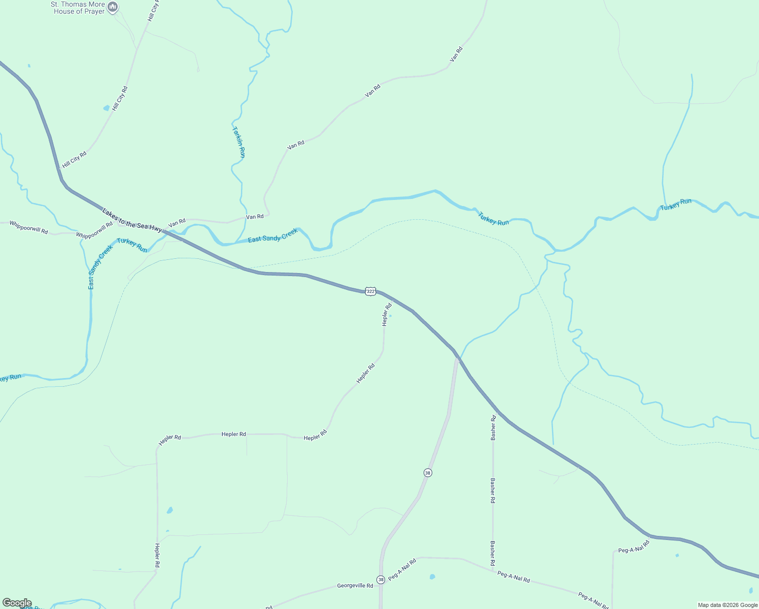 map of restaurants, bars, coffee shops, grocery stores, and more near 9052 U.S. 322 in Cranberry
