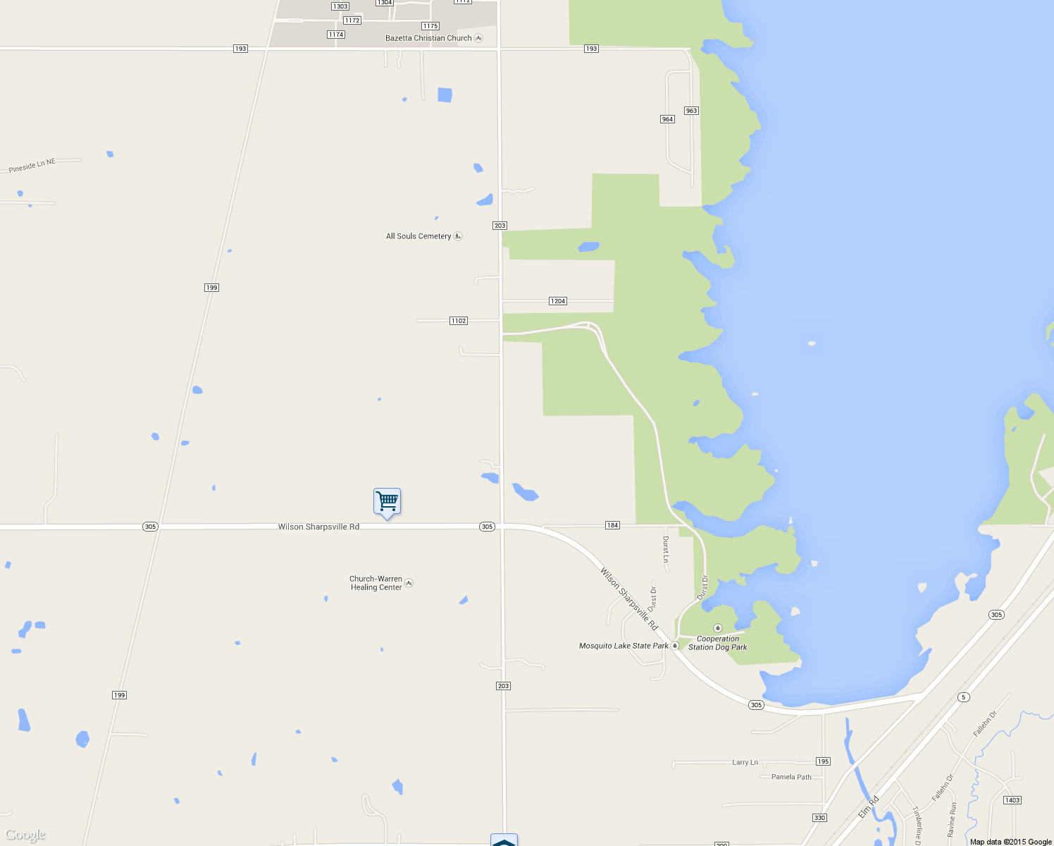 map of restaurants, bars, coffee shops, grocery stores, and more near 3458 Hoagland Blackstub Road in Cortland