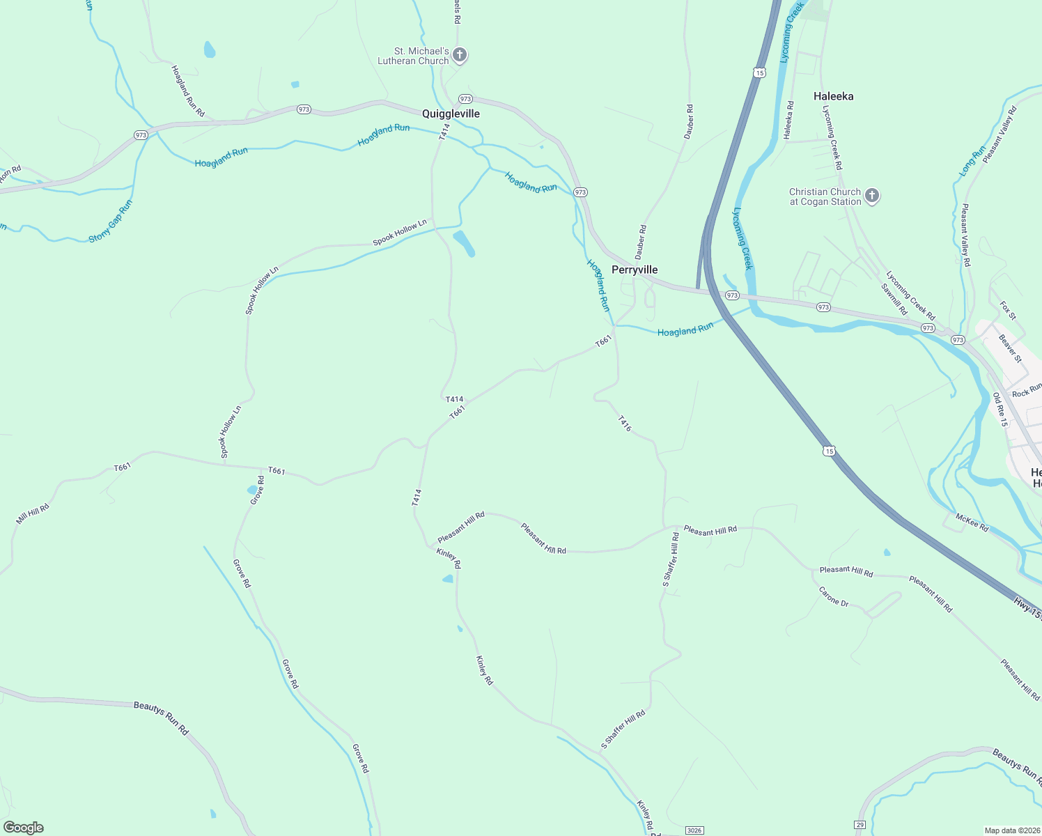 map of restaurants, bars, coffee shops, grocery stores, and more near 449 Mill Hill Road in Cogan Station