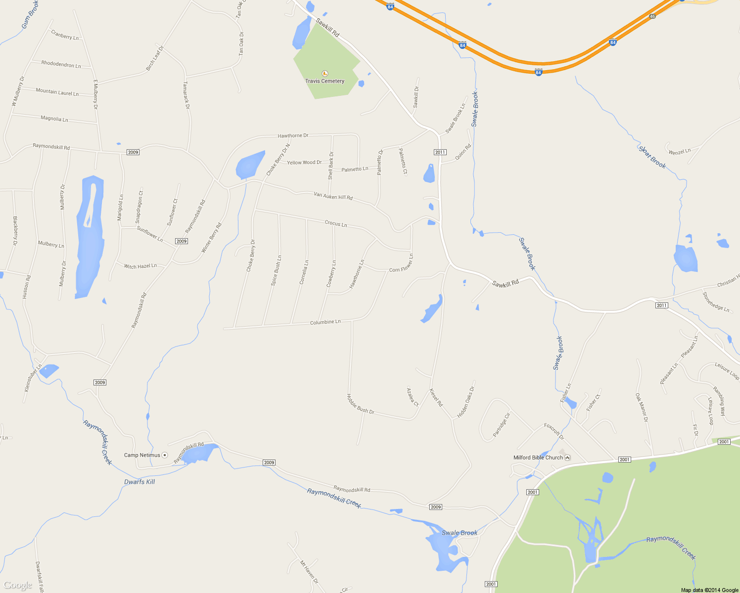map of restaurants, bars, coffee shops, grocery stores, and more near 115 Columbine Ln in Milford