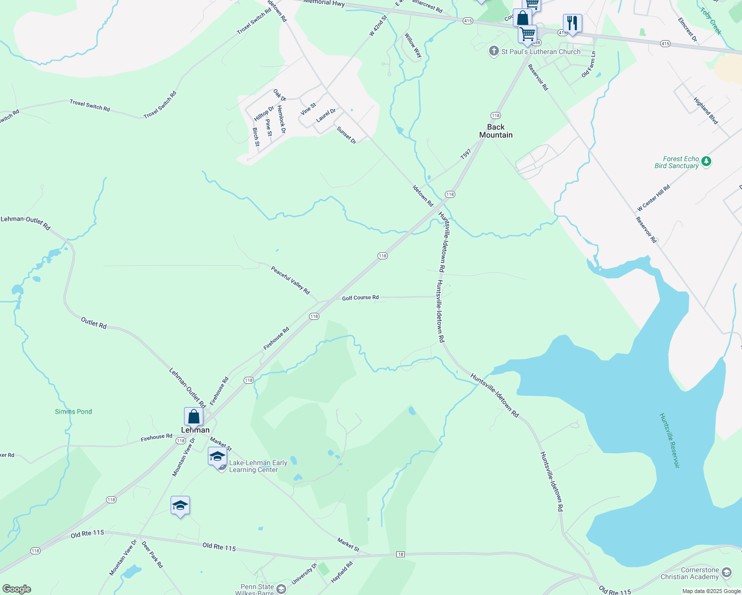 map of restaurants, bars, coffee shops, grocery stores, and more near 430-498 Golf Course Rd in Dallas