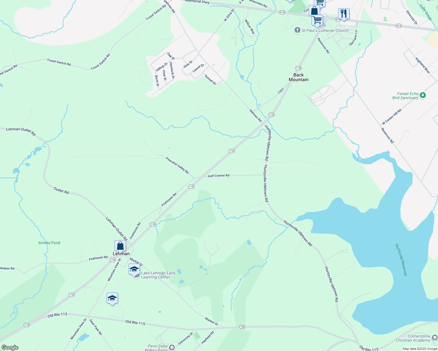 map of restaurants, bars, coffee shops, grocery stores, and more near 430 Golf Course Road in Dallas