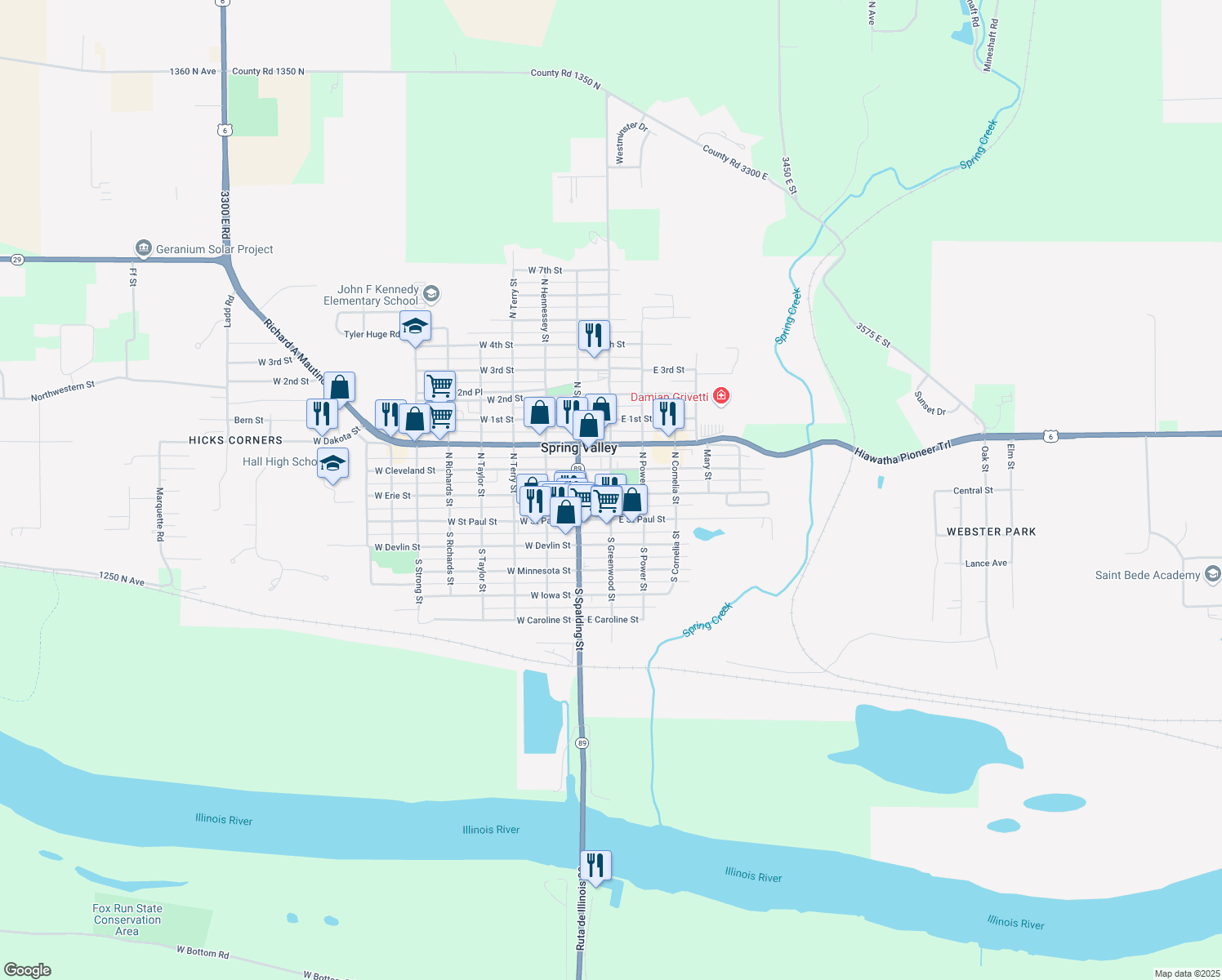 215 North Greenwood Street, Spring Valley IL Walk Score