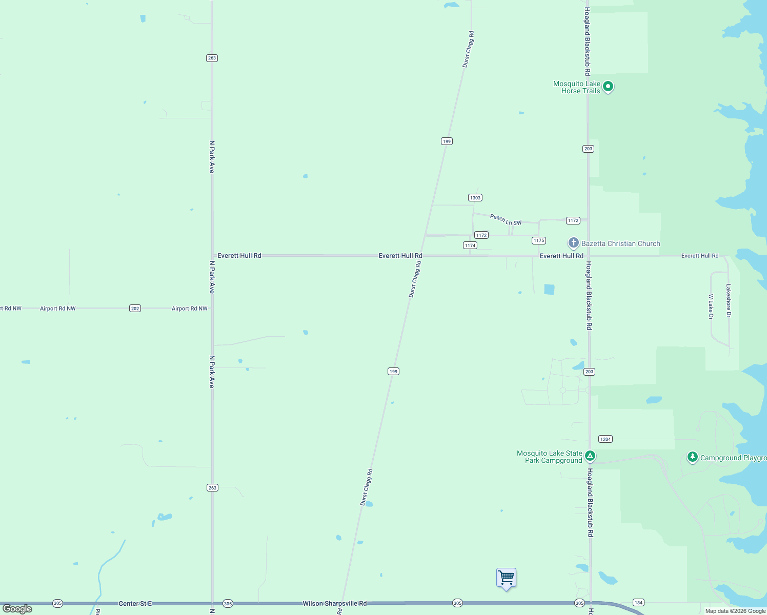 map of restaurants, bars, coffee shops, grocery stores, and more near 4007 Durst Clagg Road in Cortland